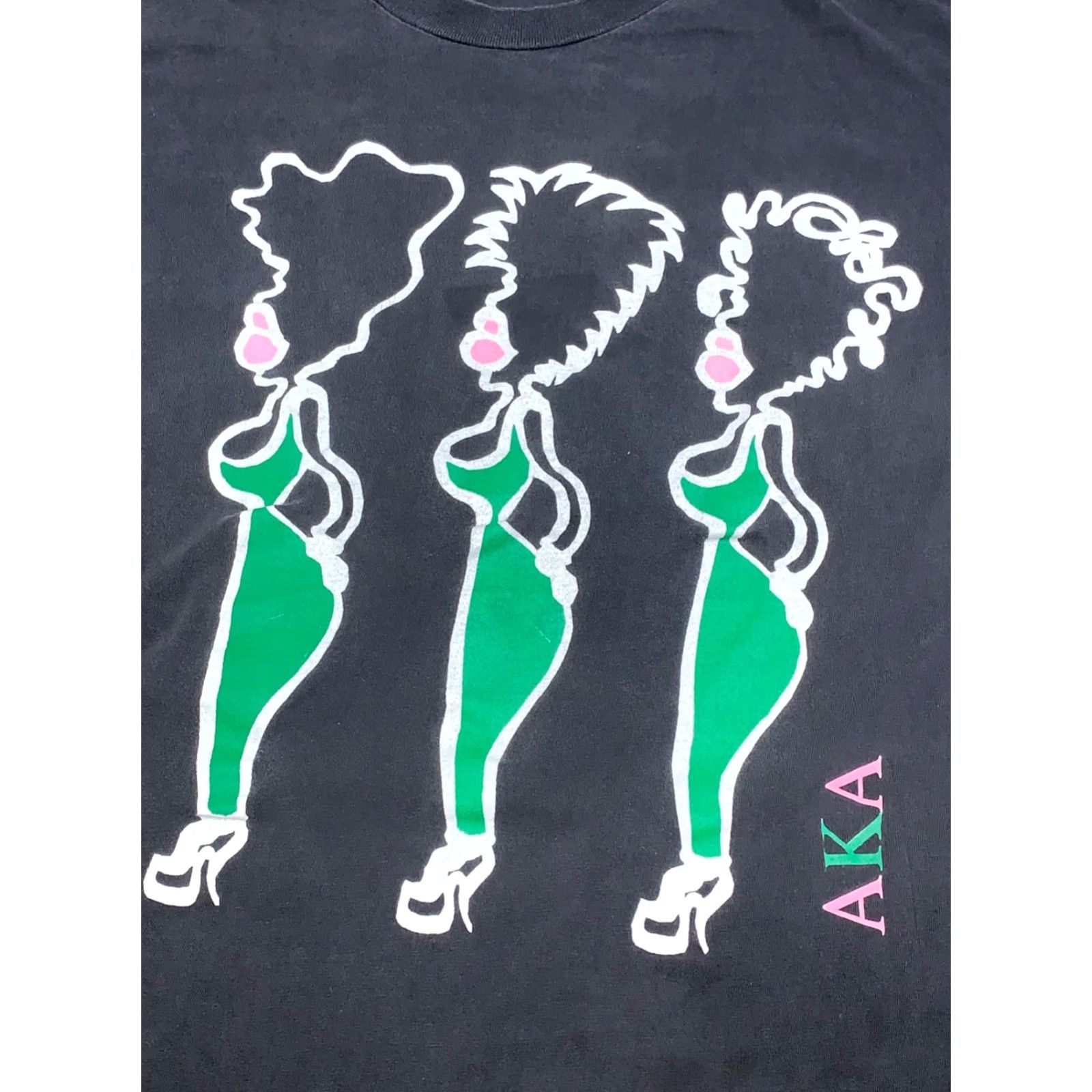 Vintage VINTAGE College Soroity Shirt Womens XL Black AKA Black Culture 11831 Size XL / US 12-14 / IT 48-50 - 4 Thumbnail