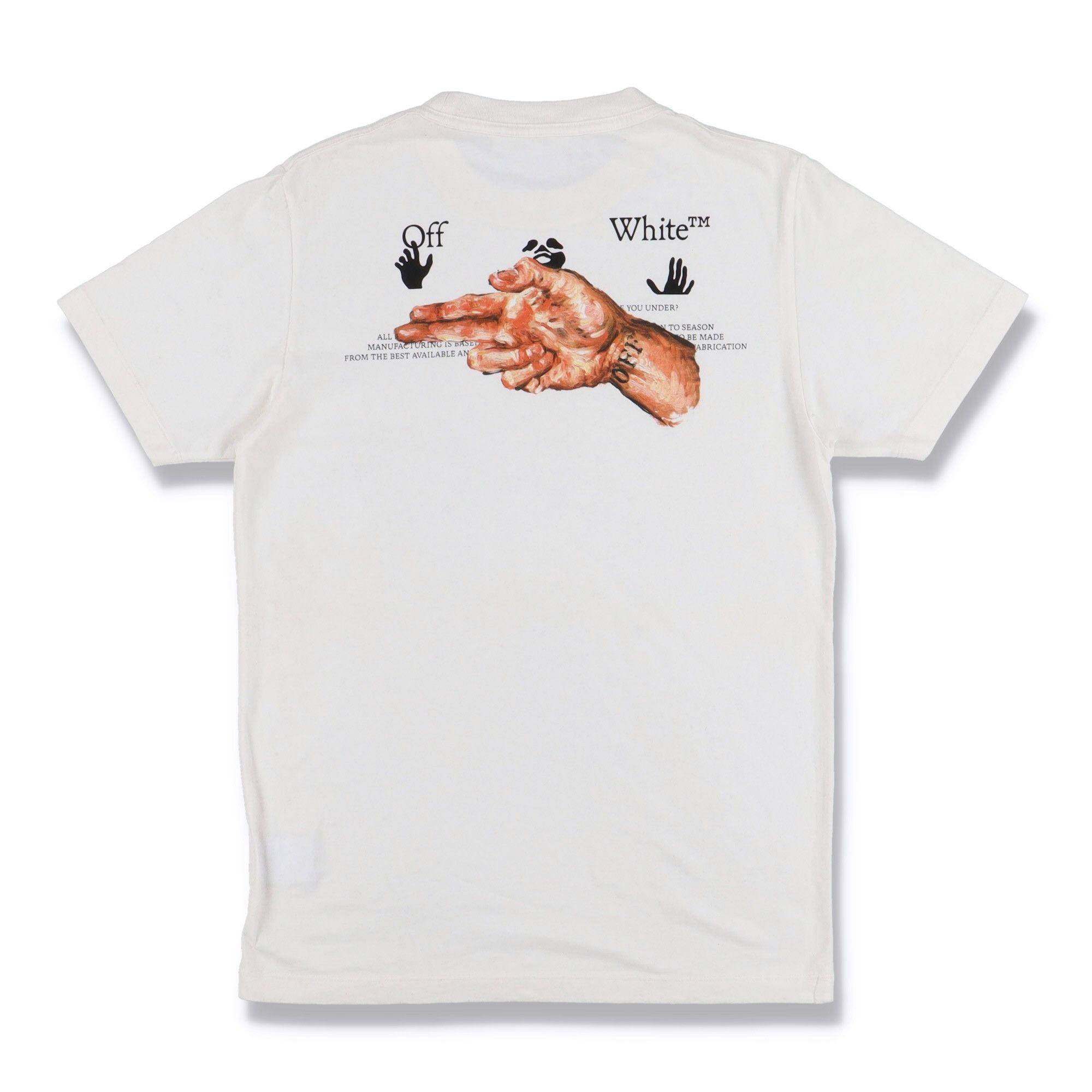 Off-White White Pascal Hand Gun Logo T-shirt Size US XL / EU 56 / 4 - 1 Thumbnail