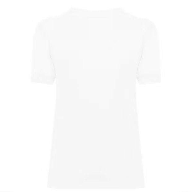 Dolce & Gabbana o1g2r1mq1024 Crystal Embellished T-Shirt in White Size XS / US 0-2 / IT 36-38 - 2 Thumbnail