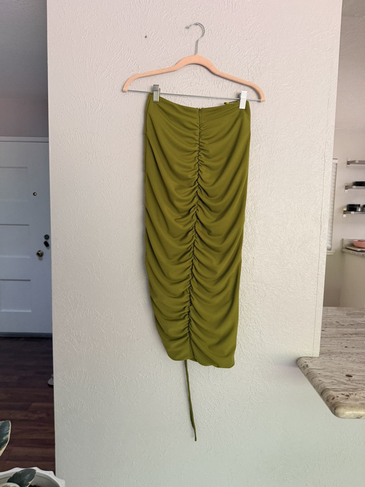 NICHOLAS Nicholas Pauline cutout bodycon ruched midi skirt 2 NWT Size 26" / US 2 / IT 38 - 14 Thumbnail