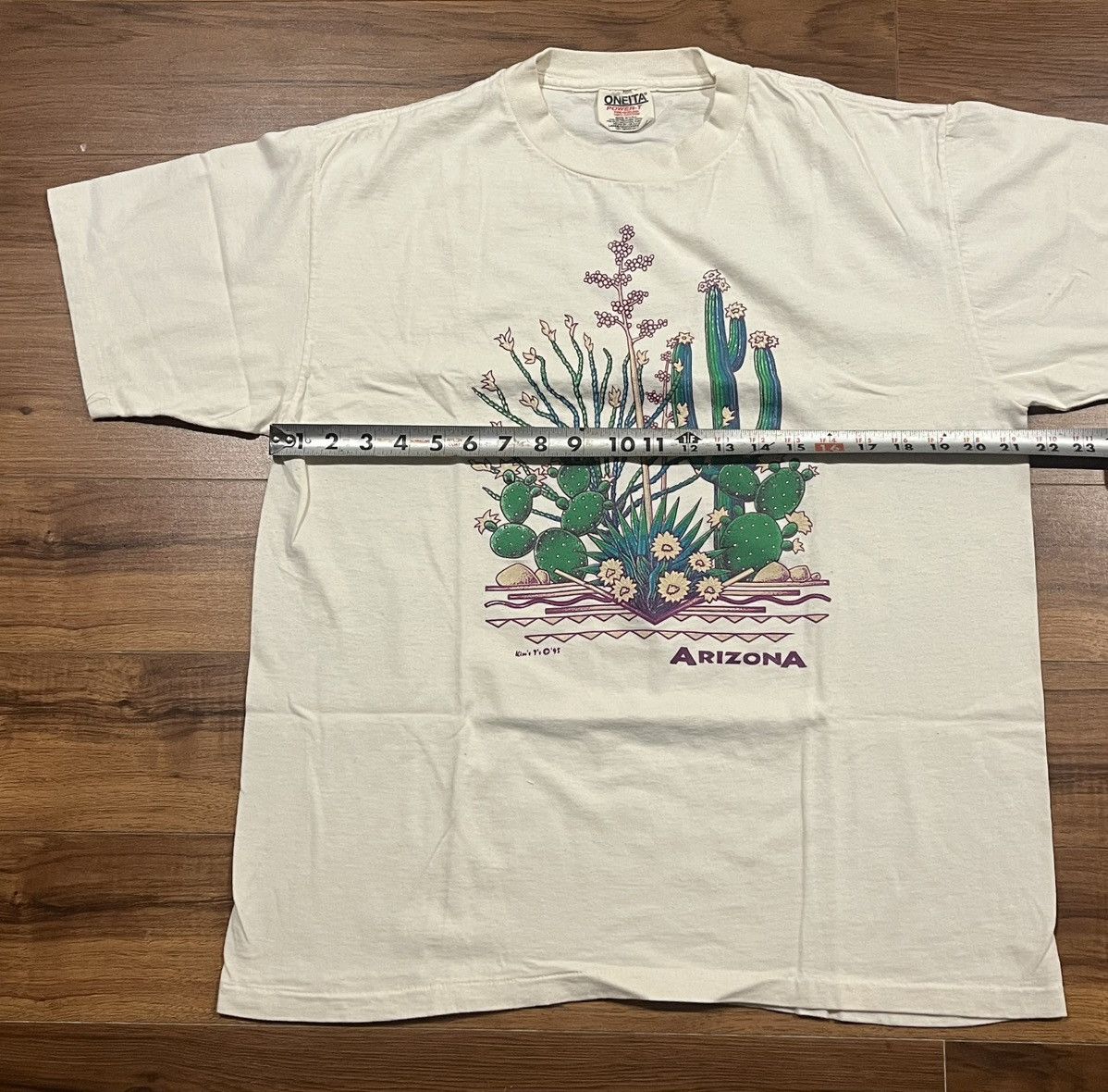 ARIZONA FREEDOM Vintage 1995 Kim T - single stitch Arizona T-Shirt Size US L / EU 52-54 / 3 - 6 Thumbnail