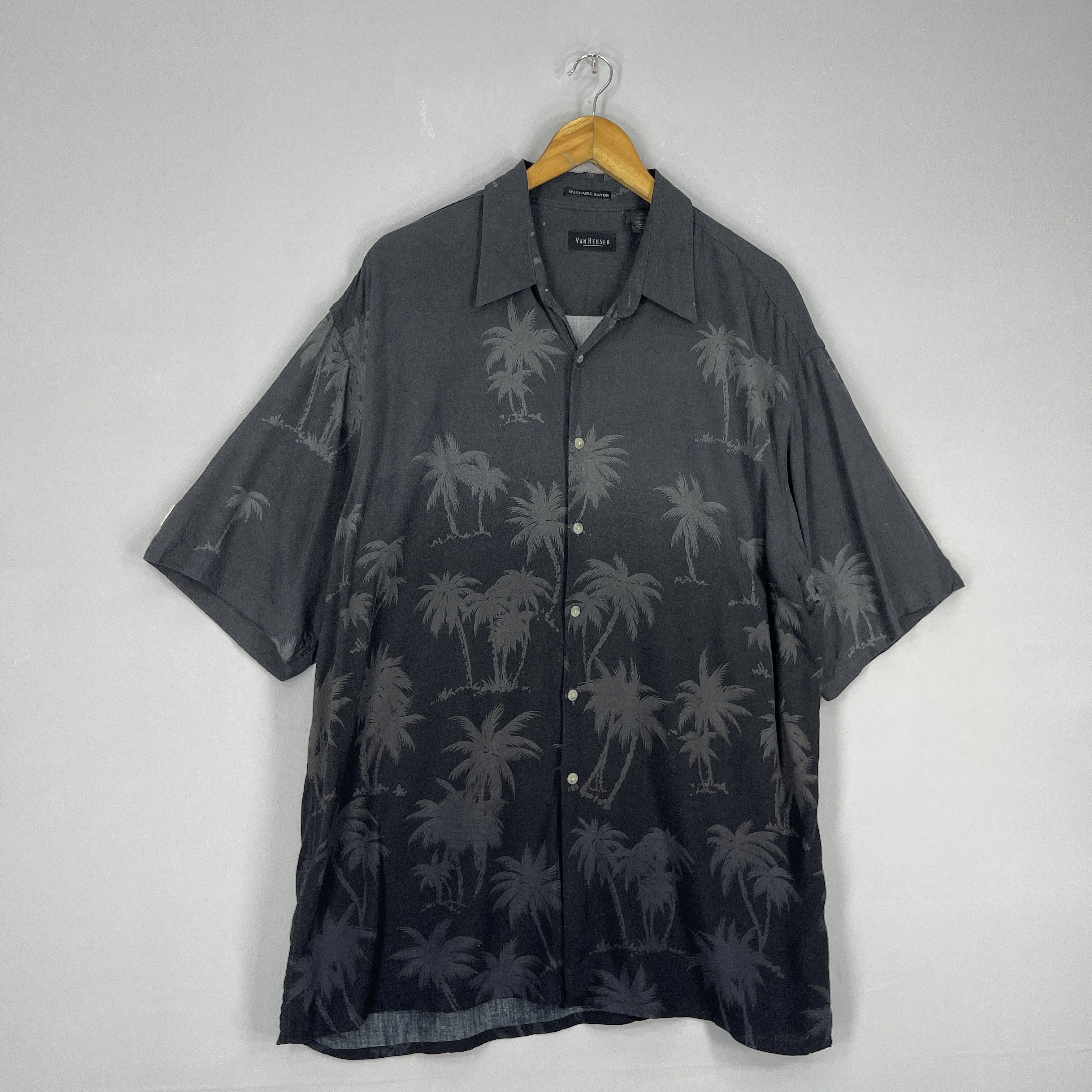 Vintage Vintage VAN HEUSEN Hawaiian Coconut Tree Motive Printed Size US XL / EU 56 / 4 - 3 Thumbnail