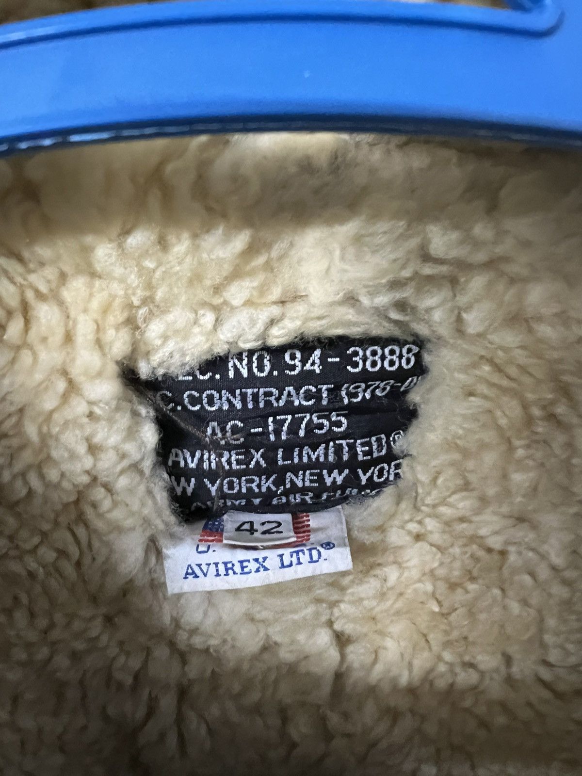 Vintage AVIREX B6 SHREPA SHIP SKIN JACKET Size US L / EU 52-54 / 3 - 13 Thumbnail