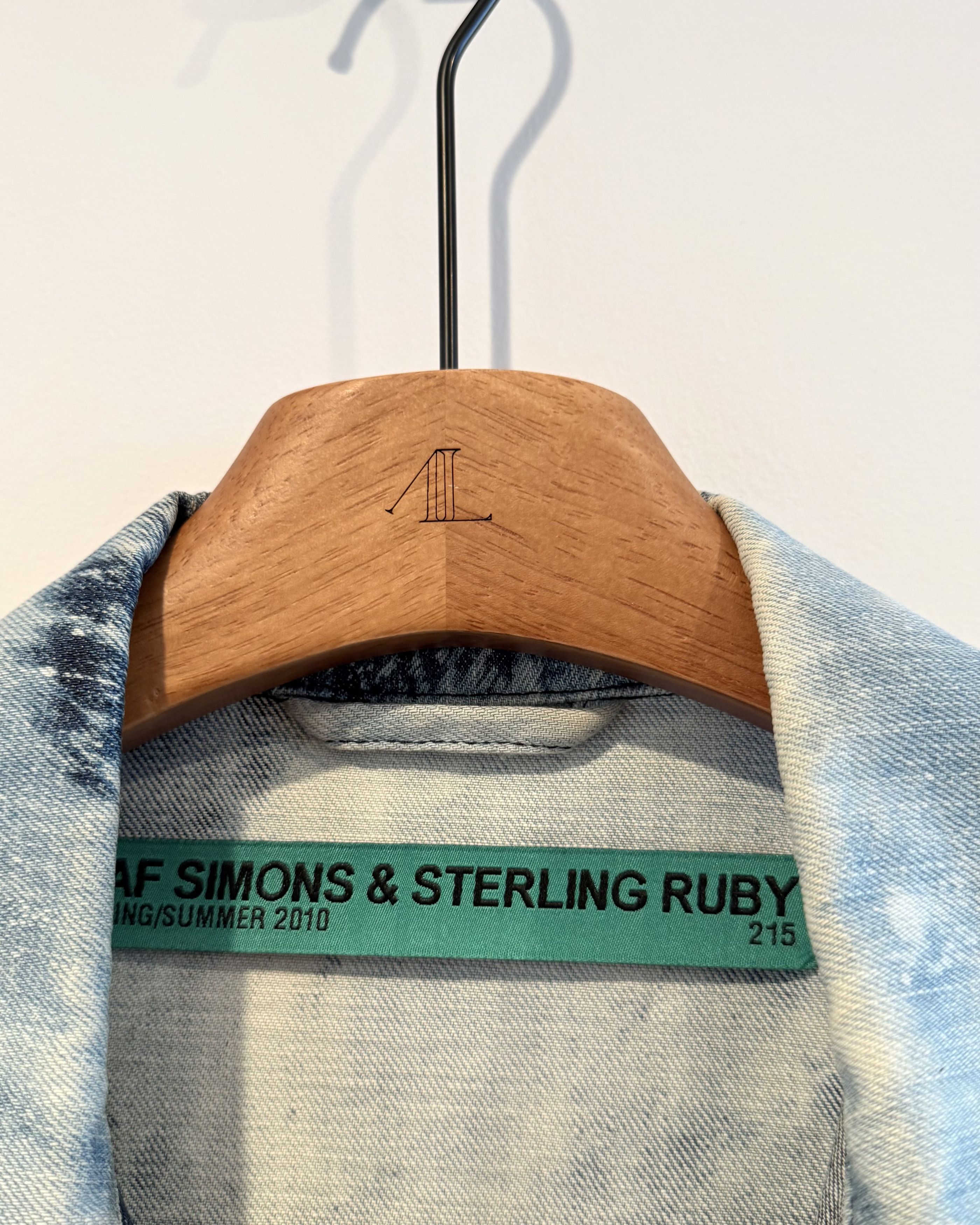 Raf Simons × Sterling Ruby Raf simons Ss2010 “Sterling Ruby” Denim Jacket Blue crystal Size US S / EU 44-46 / 1 - 2 Thumbnail