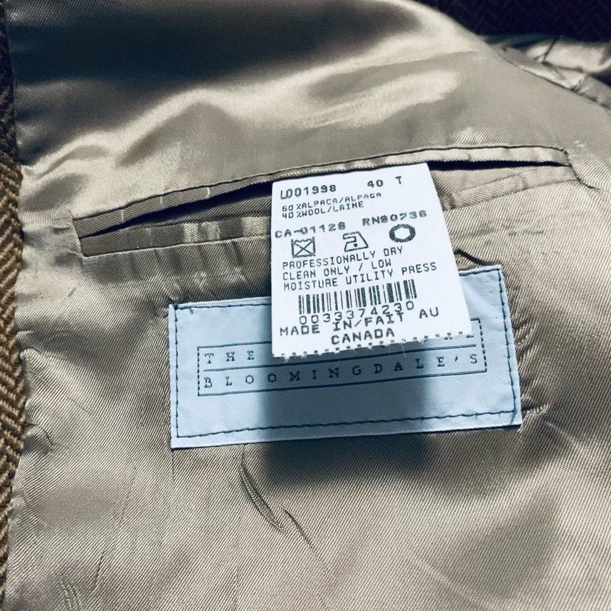 Ralph Lauren Ralph Ralph Lauren caramel brown chevron alpaca blazer Size 40L - 6 Thumbnail