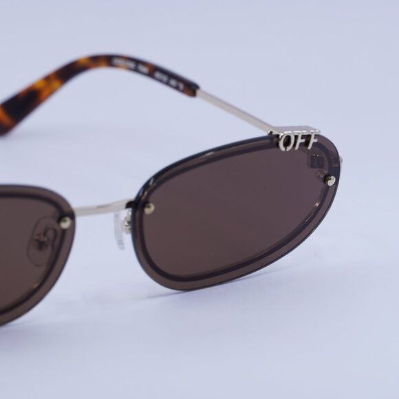 Off-White 🕶️New Off-White OERI13M MIAMI 7664 Sunglasses - Gold Frame Size ONE SIZE - 6 Thumbnail