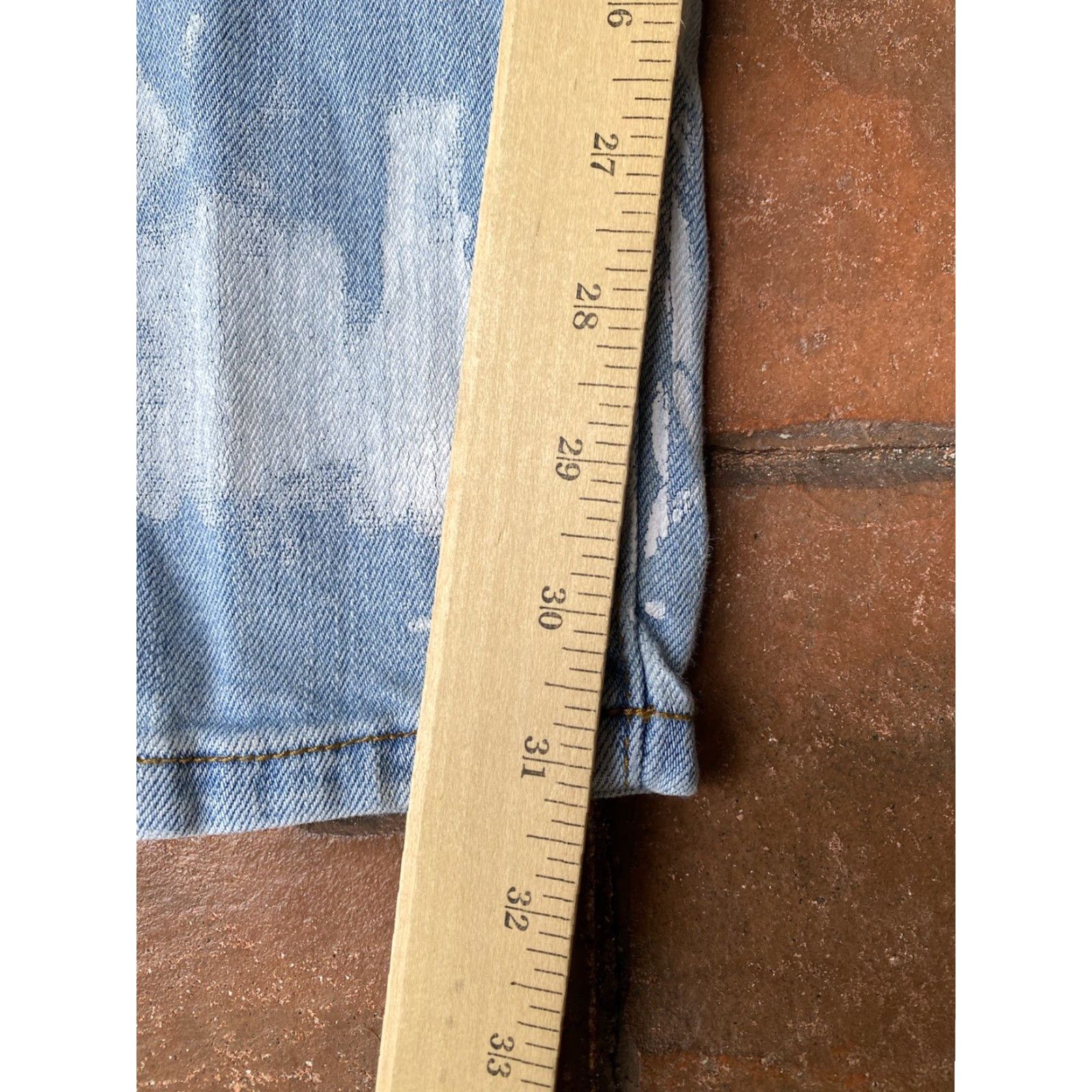 Lifted Anchors Lifted Anchors Los Angeles Cupid Angel Painted Skinny Denim Jeans Mens 30x31 v2 Size US 30 / EU 46 - 8 Thumbnail