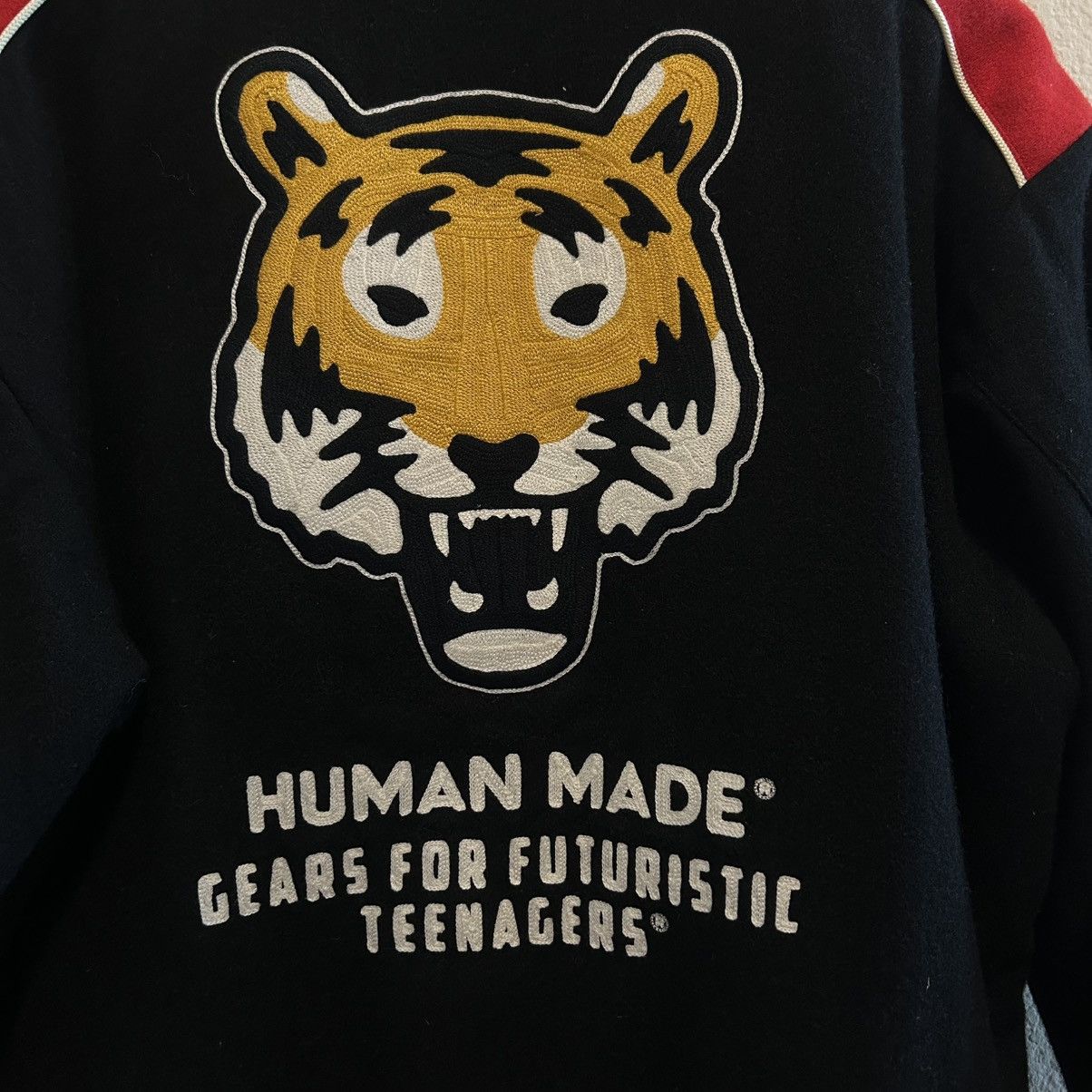 Human Made FW/18 Human made Western stitch tiger varsity jacket Size US XL / EU 56 / 4 - 7 Thumbnail