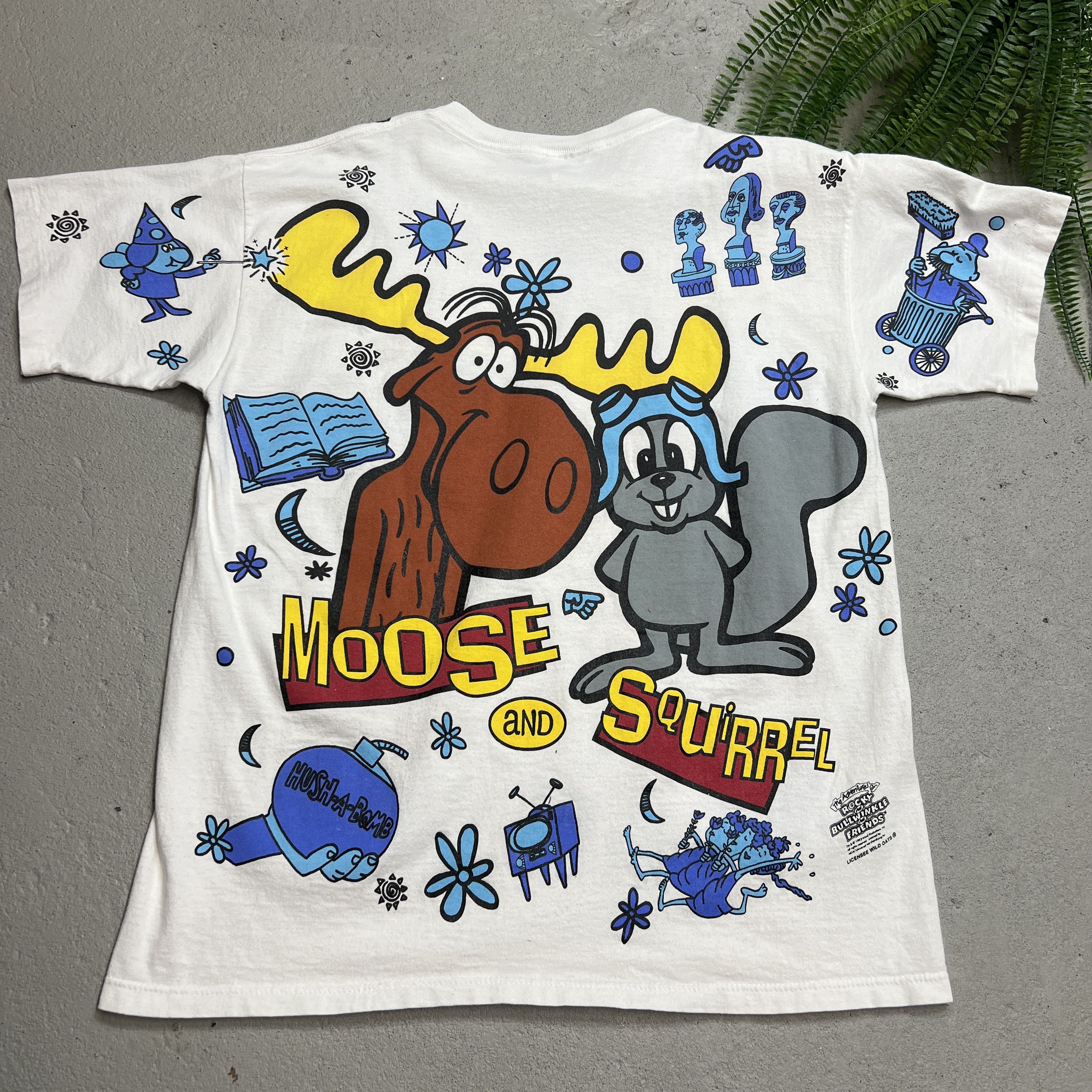 Vintage 1993 The adventures of Rocky and Bullwinkle Size US L / EU 52-54 / 3 - 2 Thumbnail