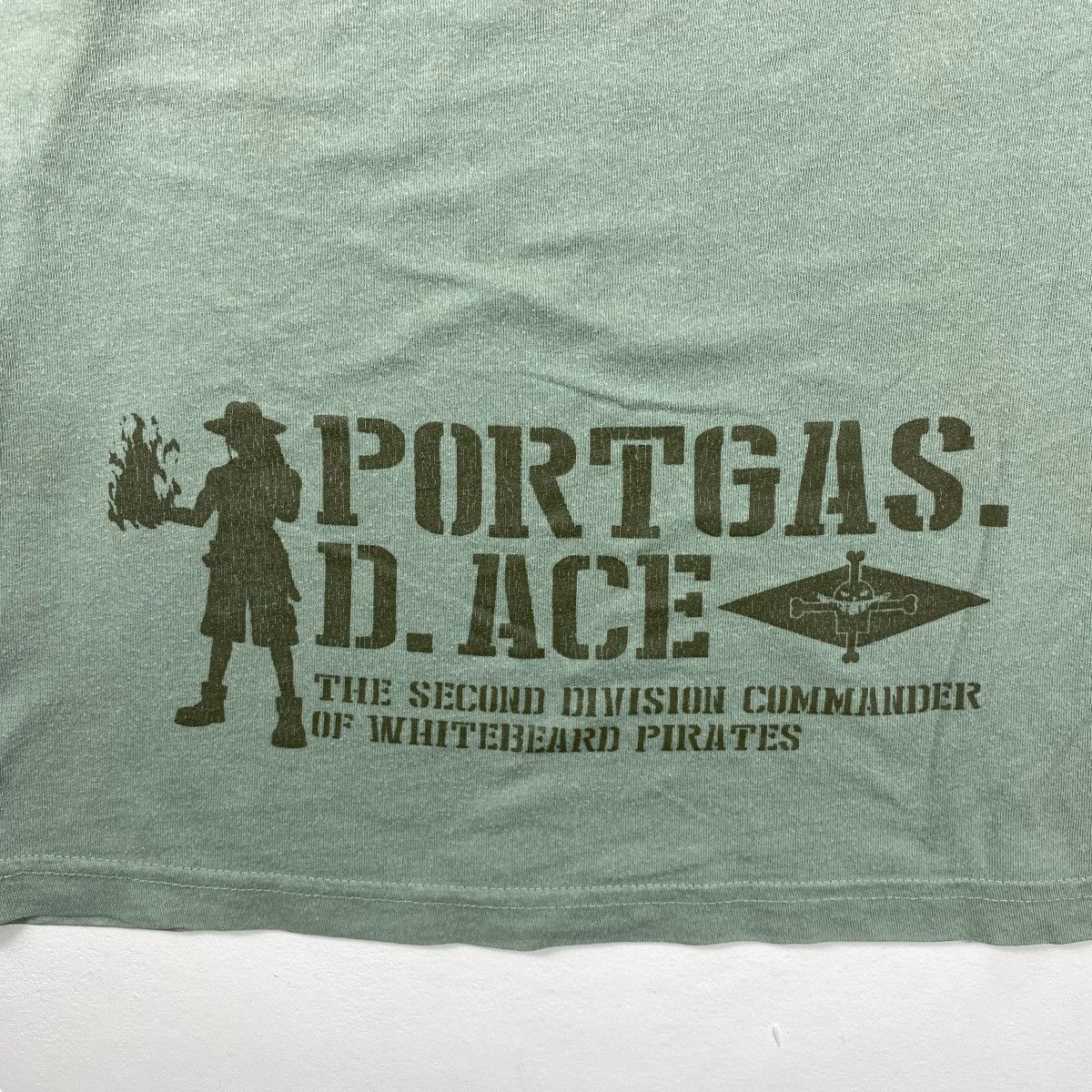 Anime Vintage ONE PIECE Portgas D Ace Fire Fist Anime Graphic Tee Size US XL / EU 56 / 4 - 5 Thumbnail