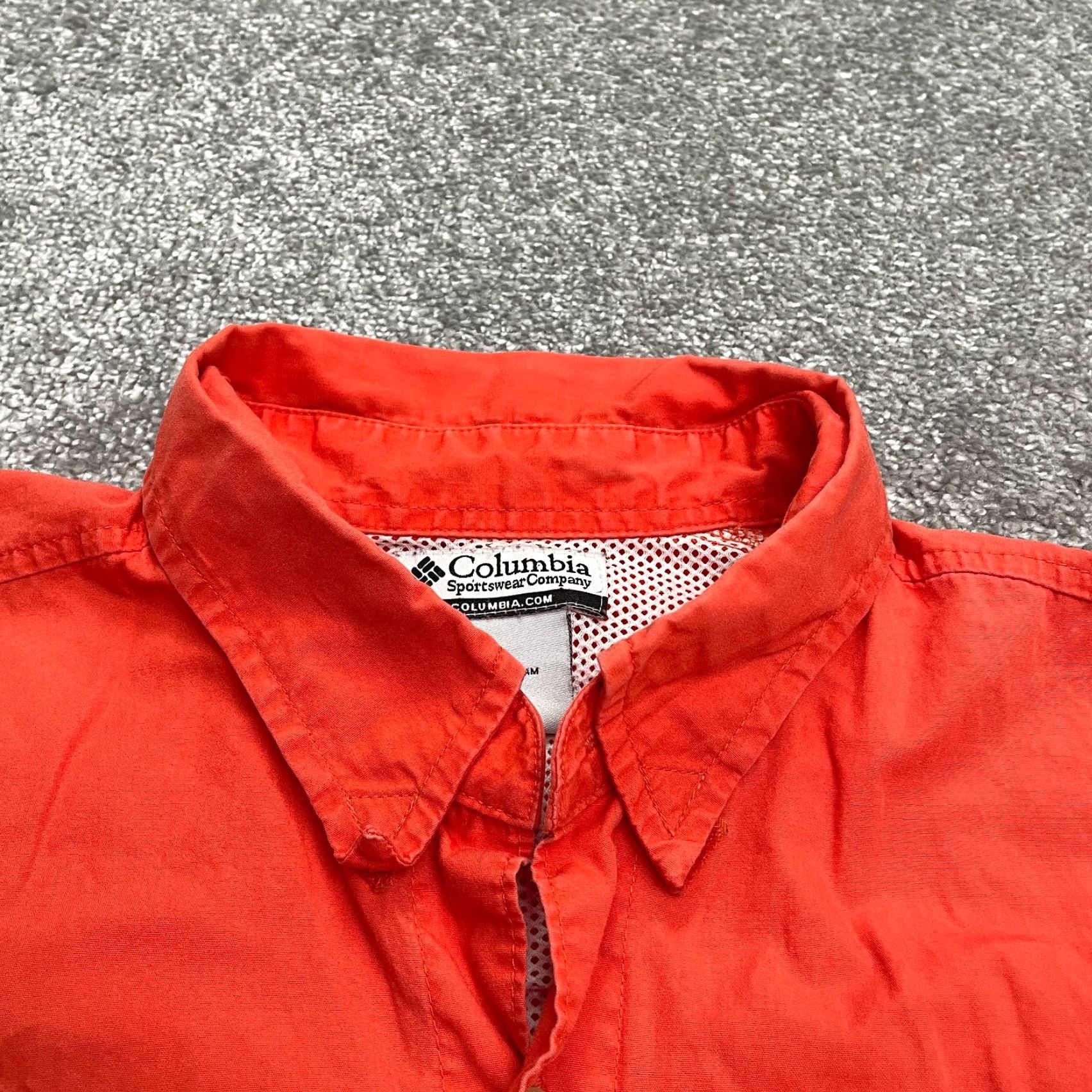 Vintage Columbia PFG Bonehead Button-Up Shirt Mens Large Orange Casual Outdoor University Size US L / EU 52-54 / 3 - 4 Thumbnail