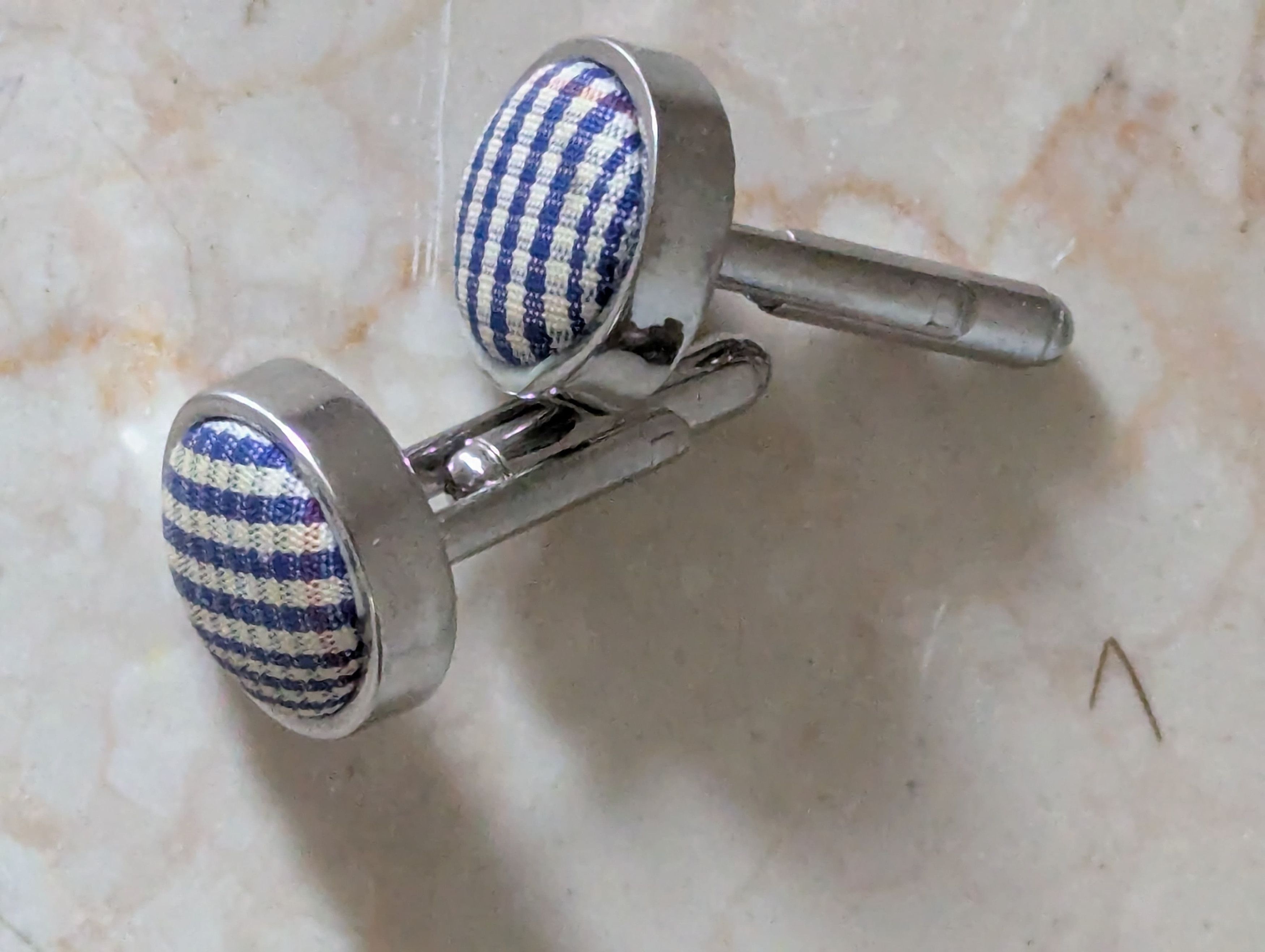 Other Beautiful Blue Plated Cufflinks Size ONE SIZE - 1 Thumbnail