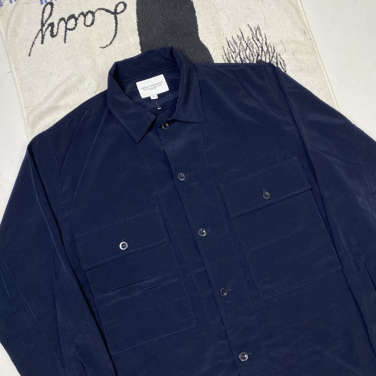 URBAN RESEARCH DOORS Vintage Urban Research Big pocket button ups shirt Size US M / EU 48-50 / 2 - 6 Thumbnail