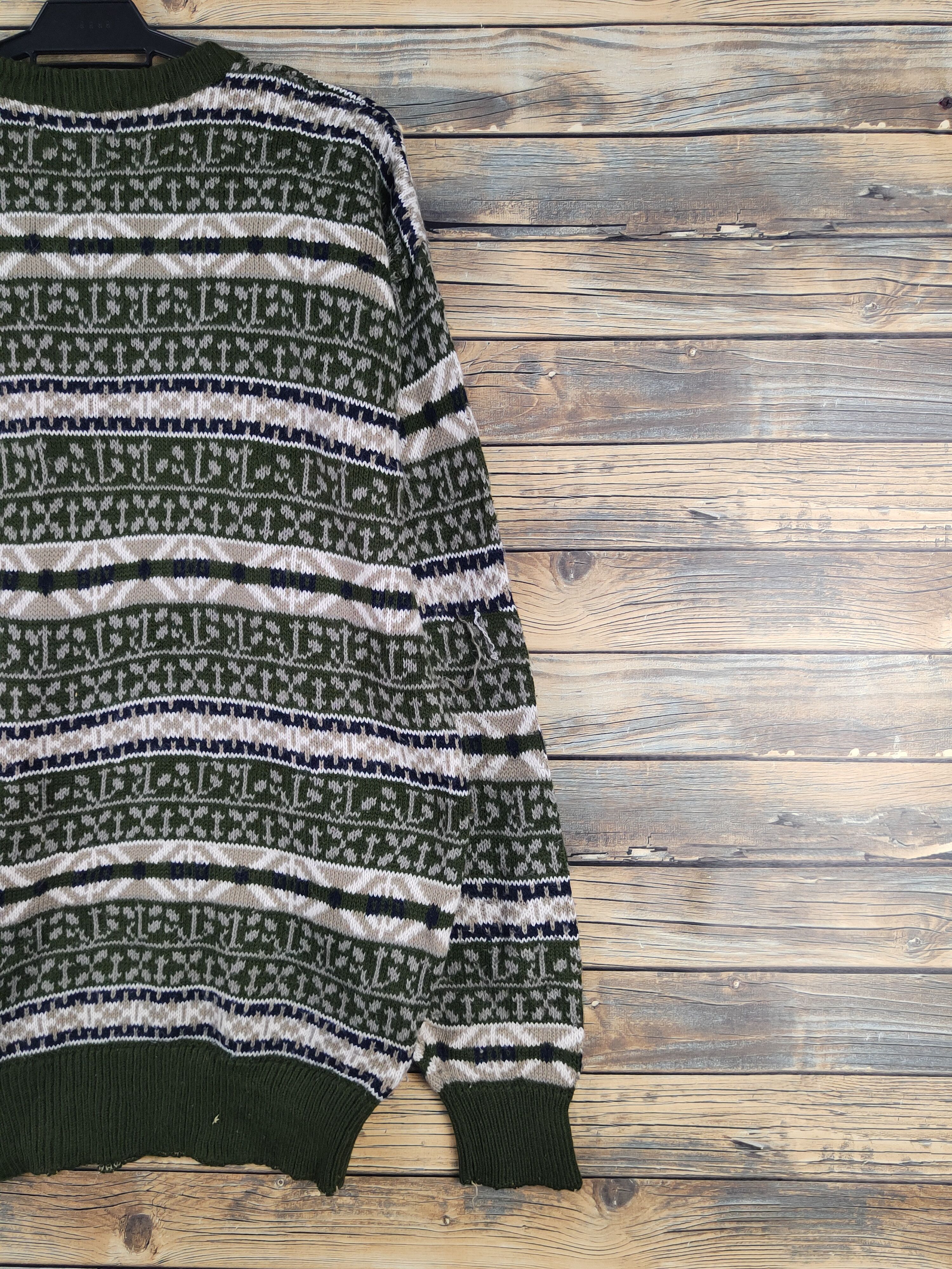 Vintage Yes please Olive Knitwear Sweatshirts #W2169 Size US L / EU 52-54 / 3 - 9 Thumbnail