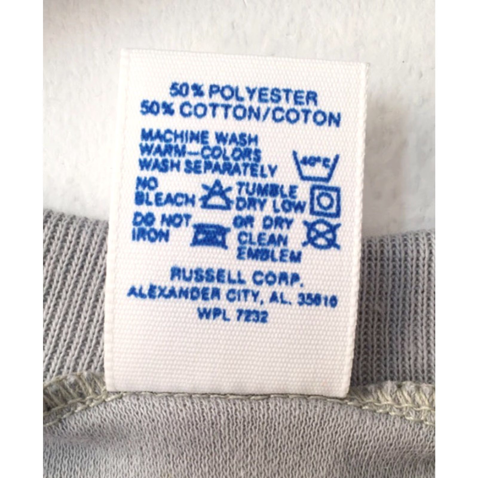 Russell Athletic VINTAGE Russell Athletic T-Shirt Mens Small Deadstock NWOT 90s NOS Gray V-Neck Cotton Blend Shirt 90s Mens Size US S / EU 44-46 / 1 - 4 Thumbnail