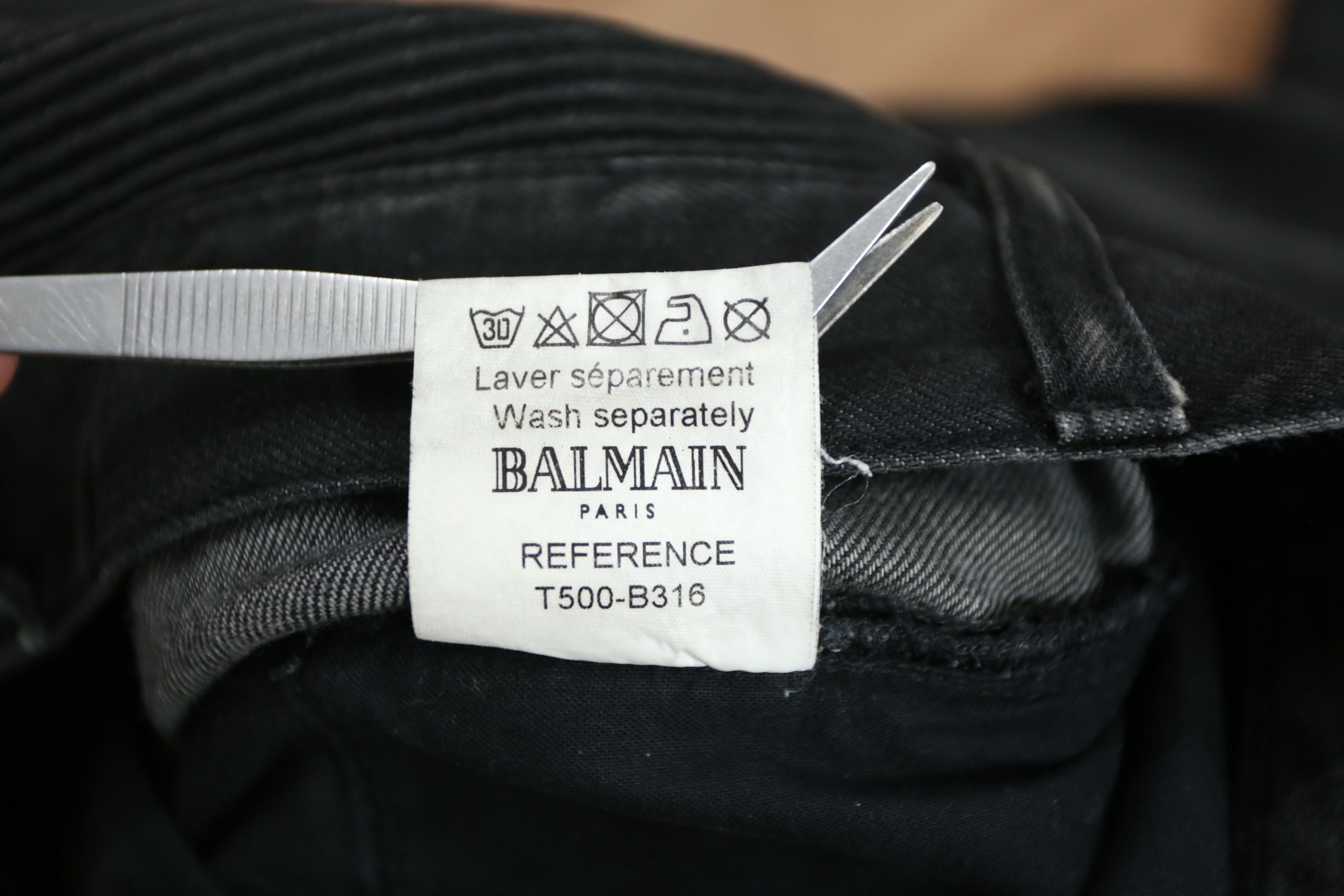 Balmain Balmain - Christophe Decarnin - F/W 10 - Biker Denim Jean Size US 30 / EU 46 - 9 Thumbnail