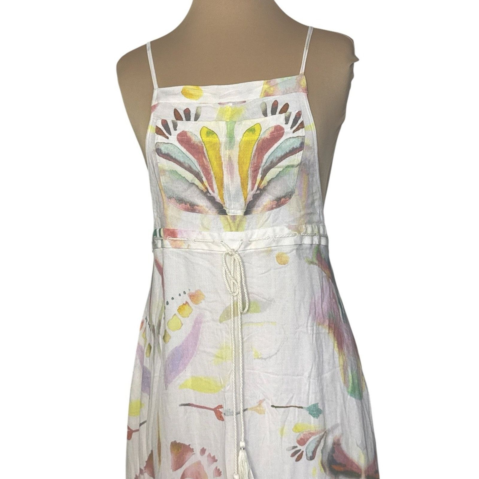 Free People FREE PEOPLE Sounds Of Spring Jumper Floral Maxi Dress Sz XS Size XS / US 0-2 / IT 36-38 - 6 Thumbnail