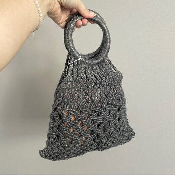 Vintage Handmade Woven Small Macrame Handbag 🇵🇭 Size ONE SIZE - 6 Thumbnail