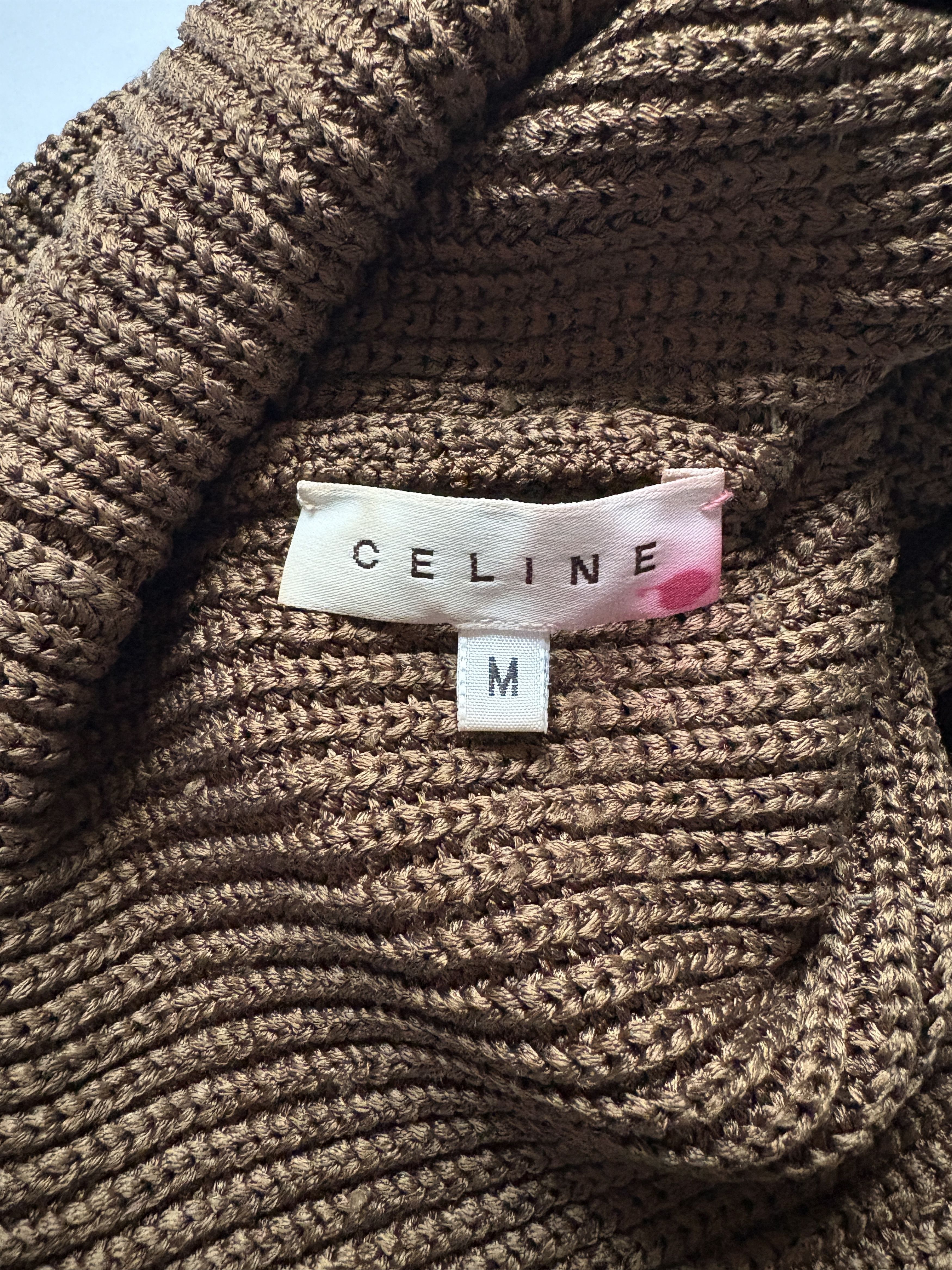 Celine ⚡️QUICK SALE⚡️Celine Brown Silk Knit Sleeveless Top Size M / US 6-8 / IT 42-44 - 4 Thumbnail