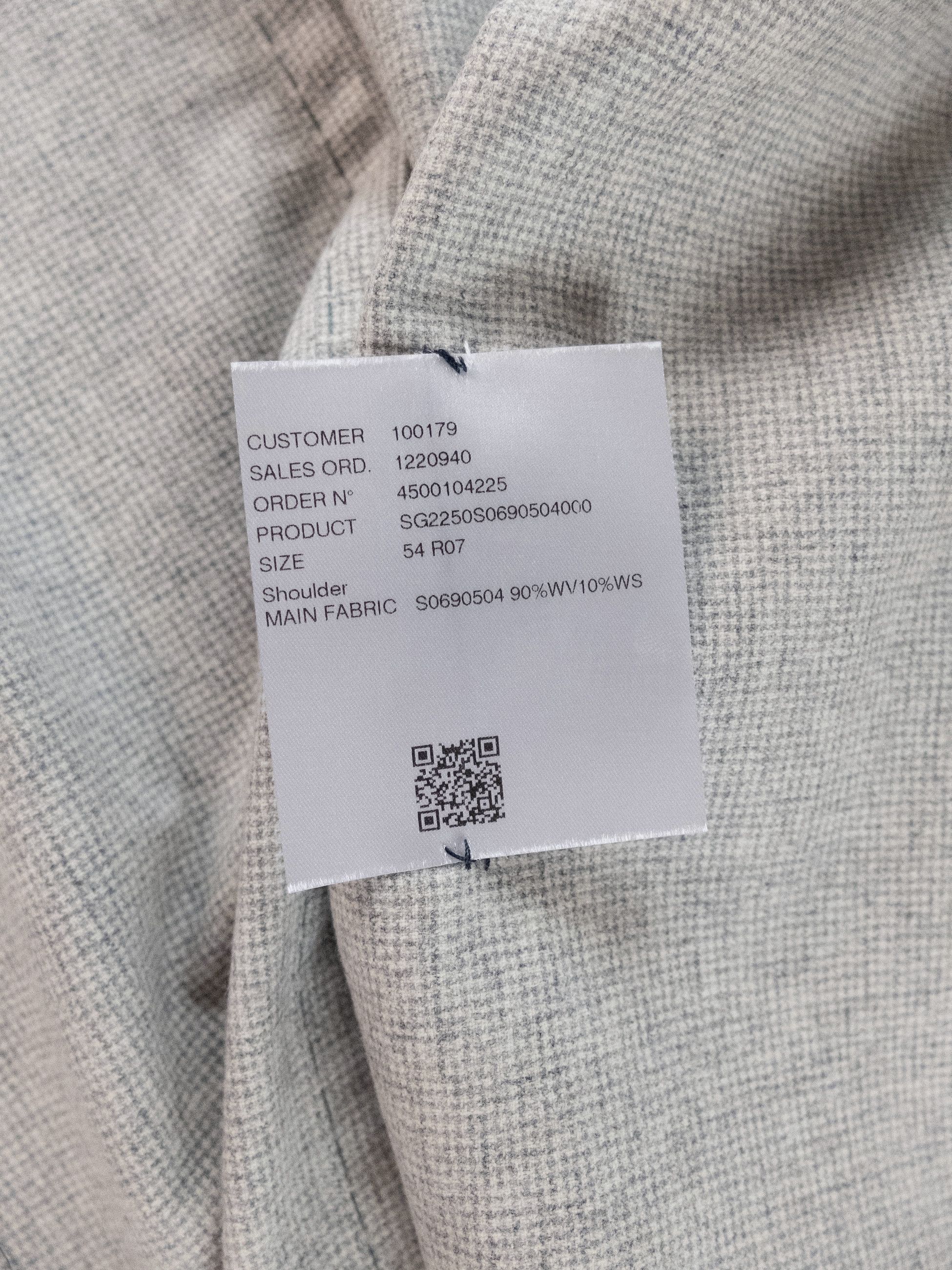 SARTORIO SARTORIO Napoli by Kiton light gray wool cashmere suit 44 54 Size 44R - 8 Thumbnail