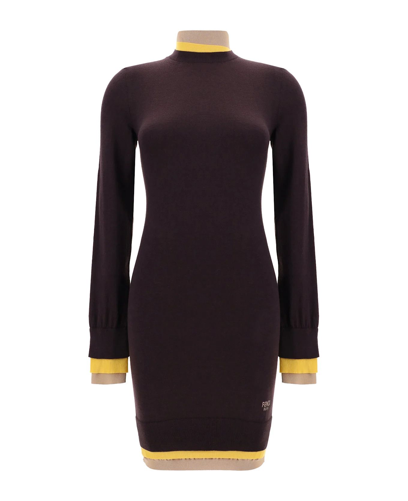 Fendi o1s1wg110326 Dress in Brown Size XL / US 12-14 / IT 48-50 - 1 Thumbnail