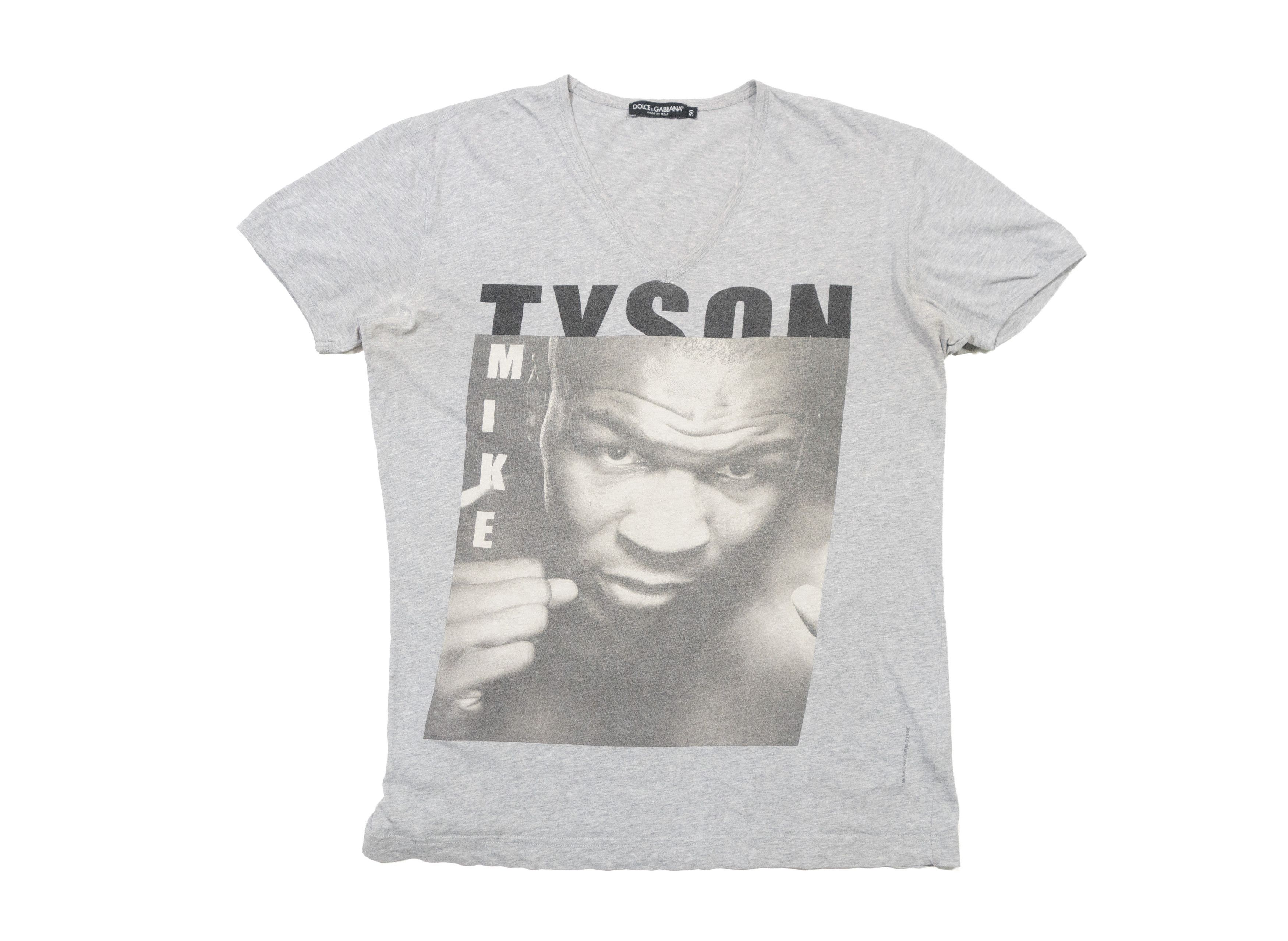 Dolce & Gabbana 00s Mike Tyson Photo Michael O'Neill Graphic V Neck T-Shirt Size US M / EU 48-50 / 2 - 1 Thumbnail