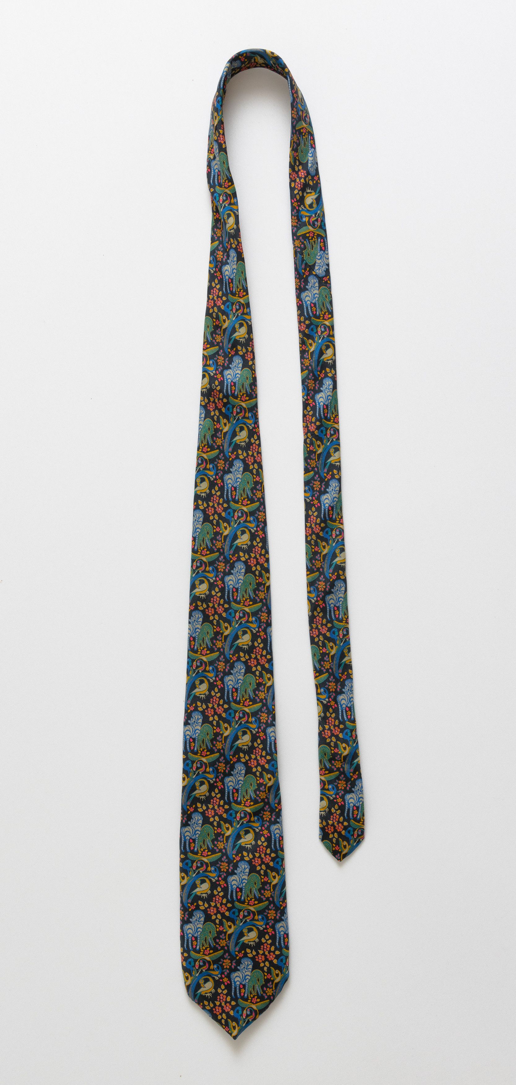 Pierre Balmain Pierre Balmain Tie animals crazy print necktie silk tie 071 Size ONE SIZE - 2 Thumbnail