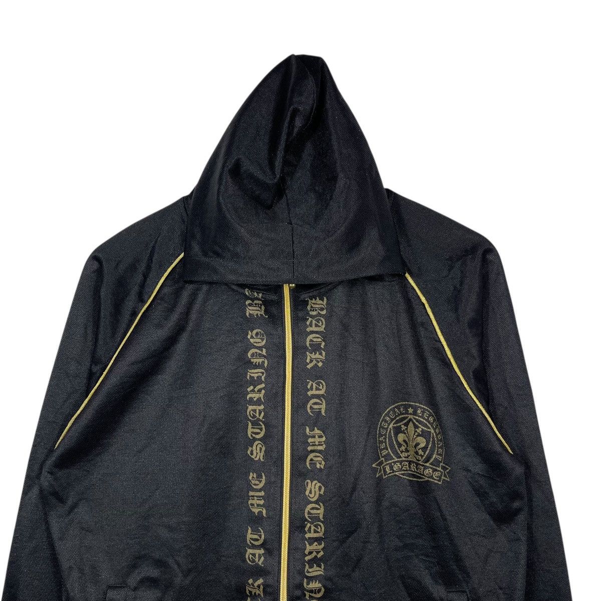 Vintage Vintage L’GARAGE Gothic Zip Hoodie Black Gold Cross Graphic Size US L / EU 52-54 / 3 - 2 Thumbnail