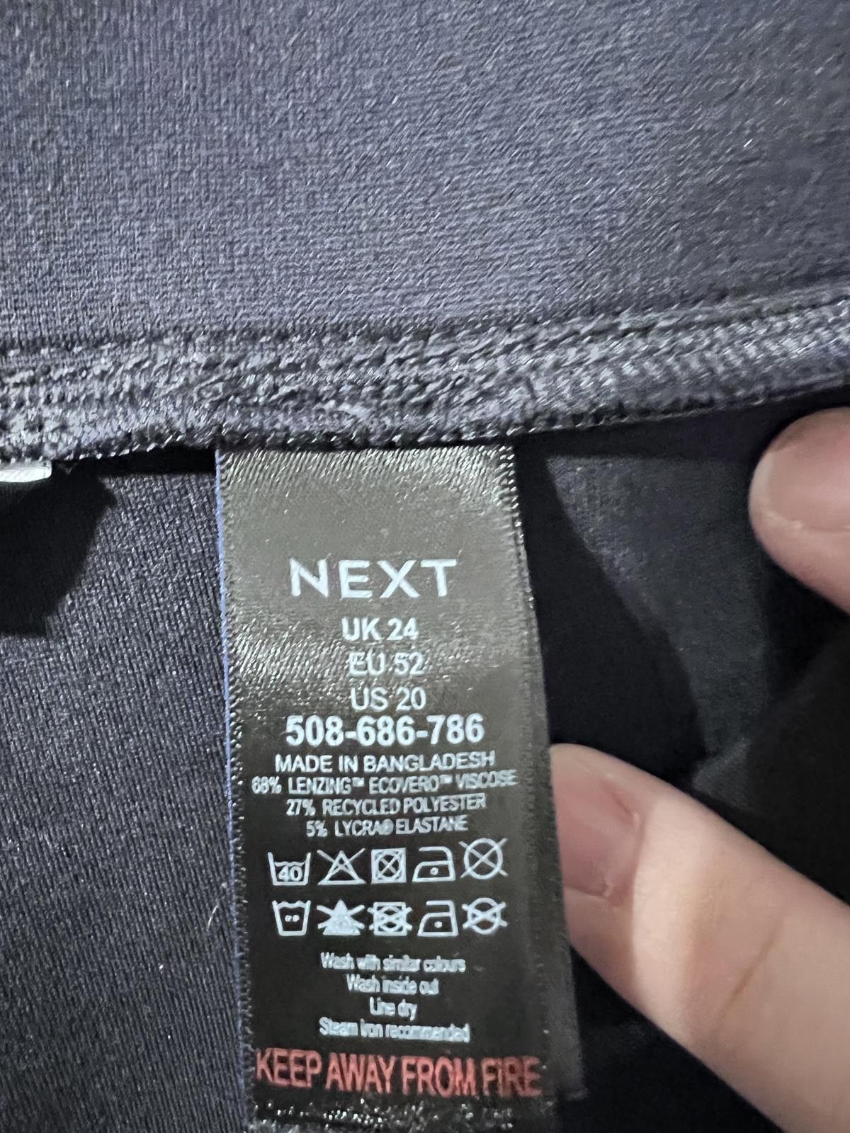 NEXT Next Navy Blue Slim Fit Trousers – Size UK 24 Size 42" / US 20 - 5 Thumbnail