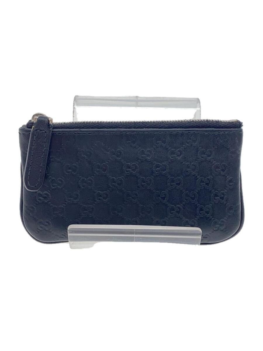Gucci Gucci Micro Guccissima Leather Coin Case Black Size ONE SIZE - 1 Thumbnail