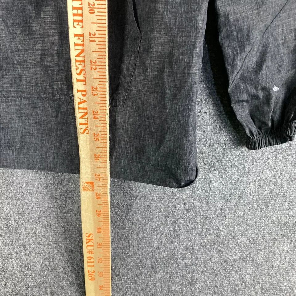 Zine Zine Windbreaker Jacket Men's XS 1/2 Zip Hooded Gray Nylon Size US XS / EU 42 / 0 - 6 Thumbnail
