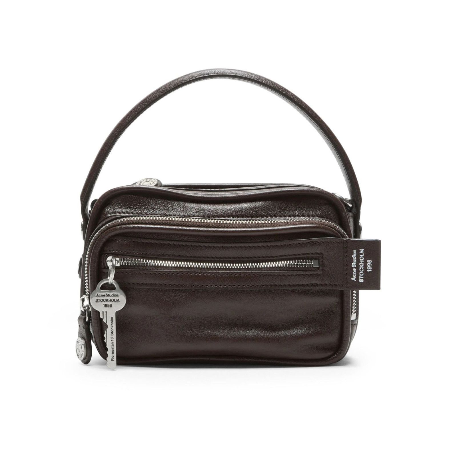 Acne Studios ACNE STUDIOS Camero CHOCOLATE BROWN Leather Shoulder Bag New Size ONE SIZE - 1 Thumbnail