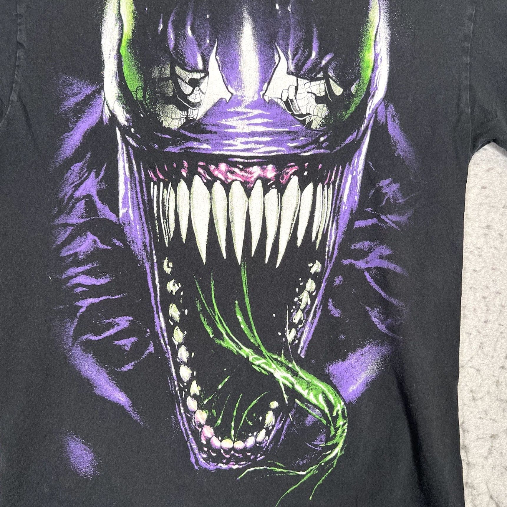 Vintage Marvel Comics Venom Big Face Shirt Adult Small Black Mens Size US S / EU 44-46 / 1 - 4 Thumbnail