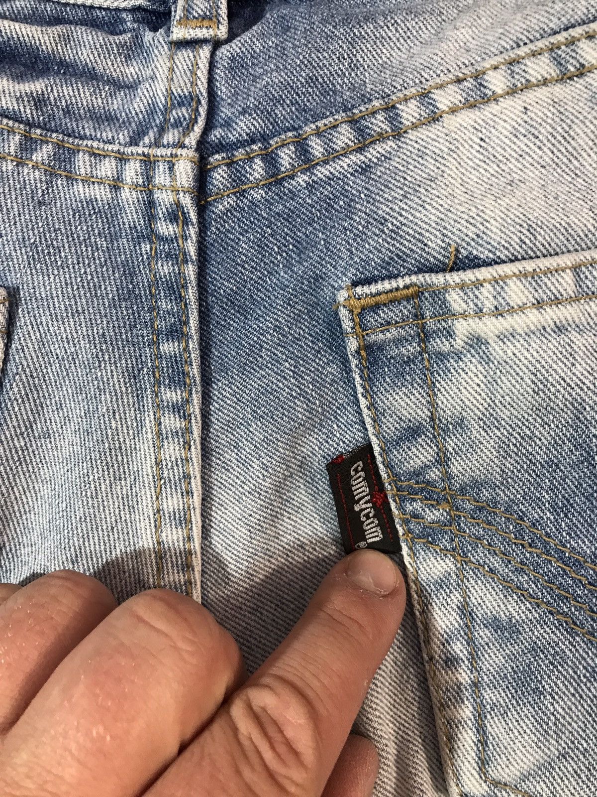 Vintage Vintage Big Flare Denim Pants Jeans Size 29" - 16 Thumbnail