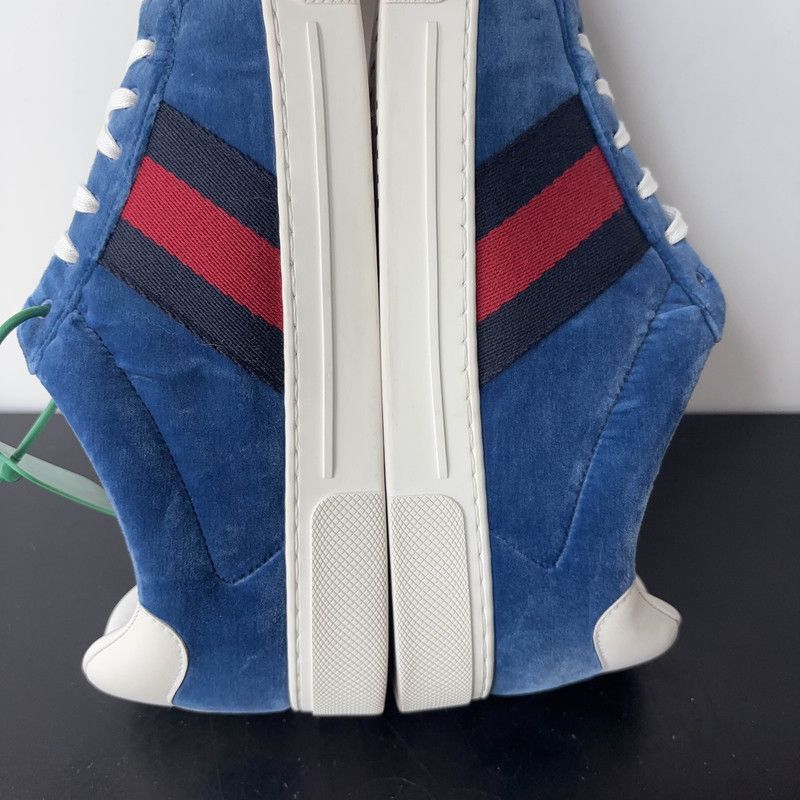 Gucci Gucci ACE Low-top Blue Sneakers - Size US 10.5 / EU 43-44 - 4 Thumbnail