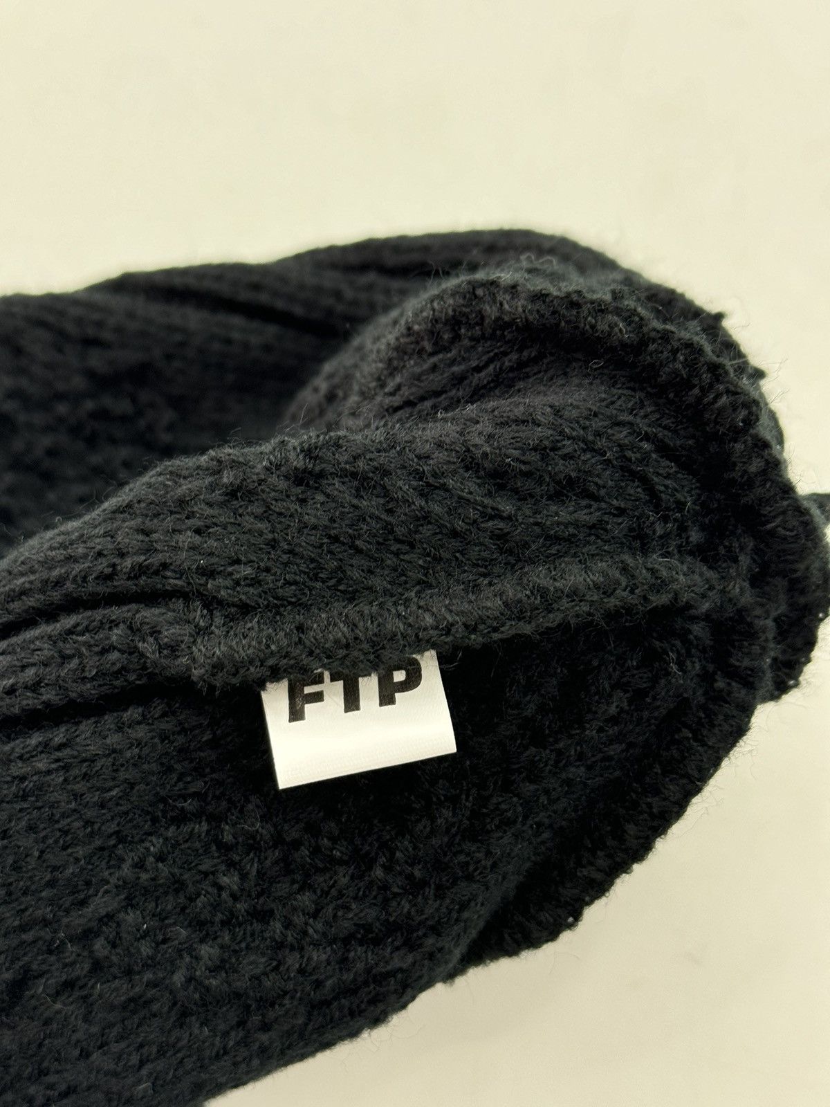 Fuck The Population FTP Big Body Cable Knit Beanie Black Size ONE SIZE - 4 Thumbnail