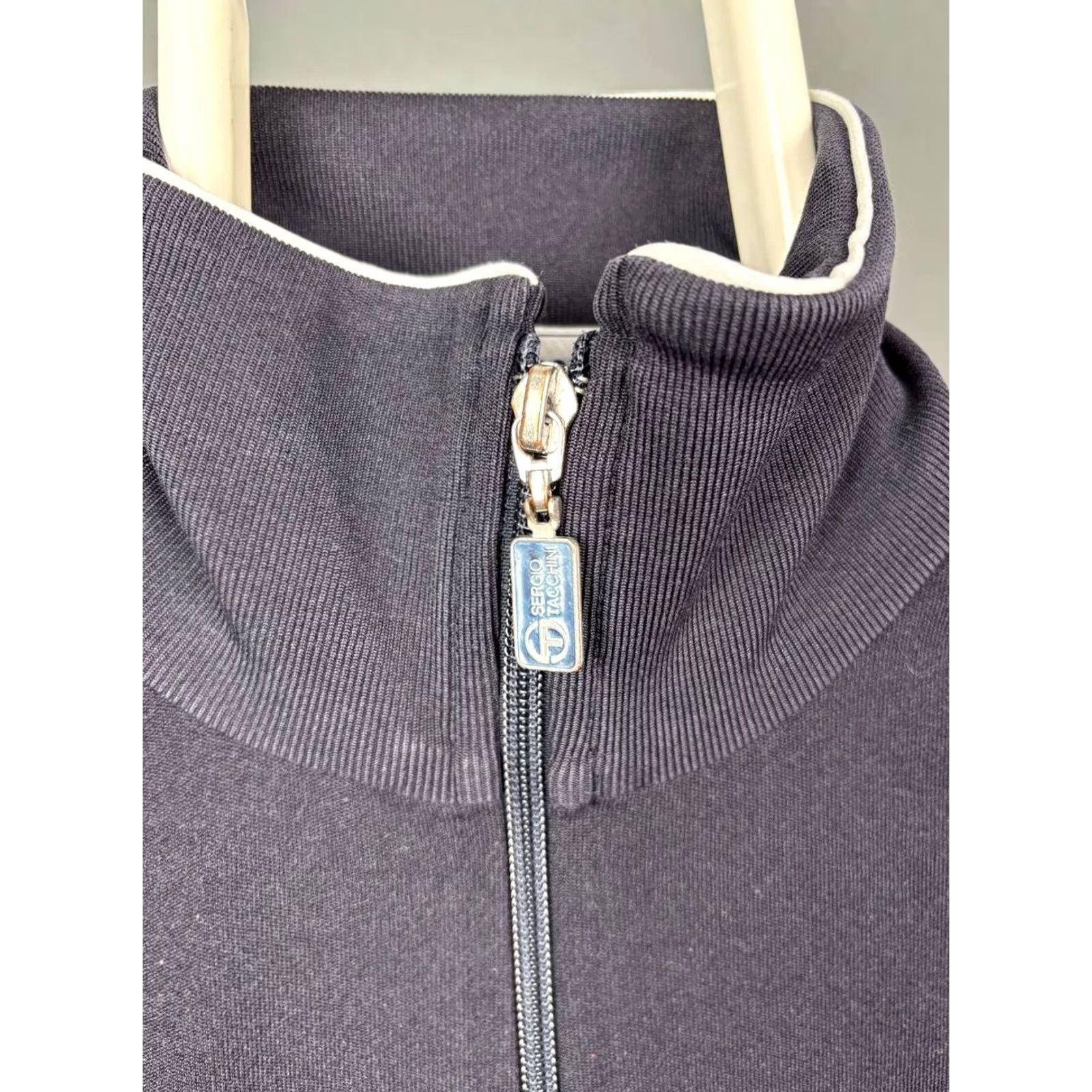 Sergio Tacchini Sergio Tacchini Top Mens M Black Star Track Size Long Sleeve Full Zipper Sport Size US M / EU 48-50 / 2 - 6 Thumbnail