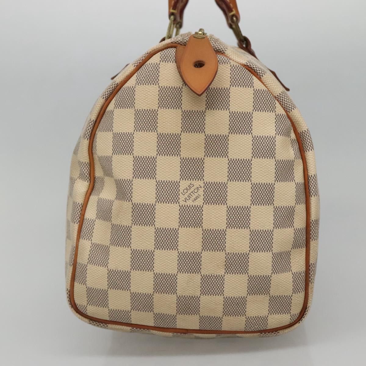 Louis Vuitton LOUIS VUITTON Damier Azur Speedy 30 Hand Bag N41533 Size ONE SIZE - 4 Thumbnail