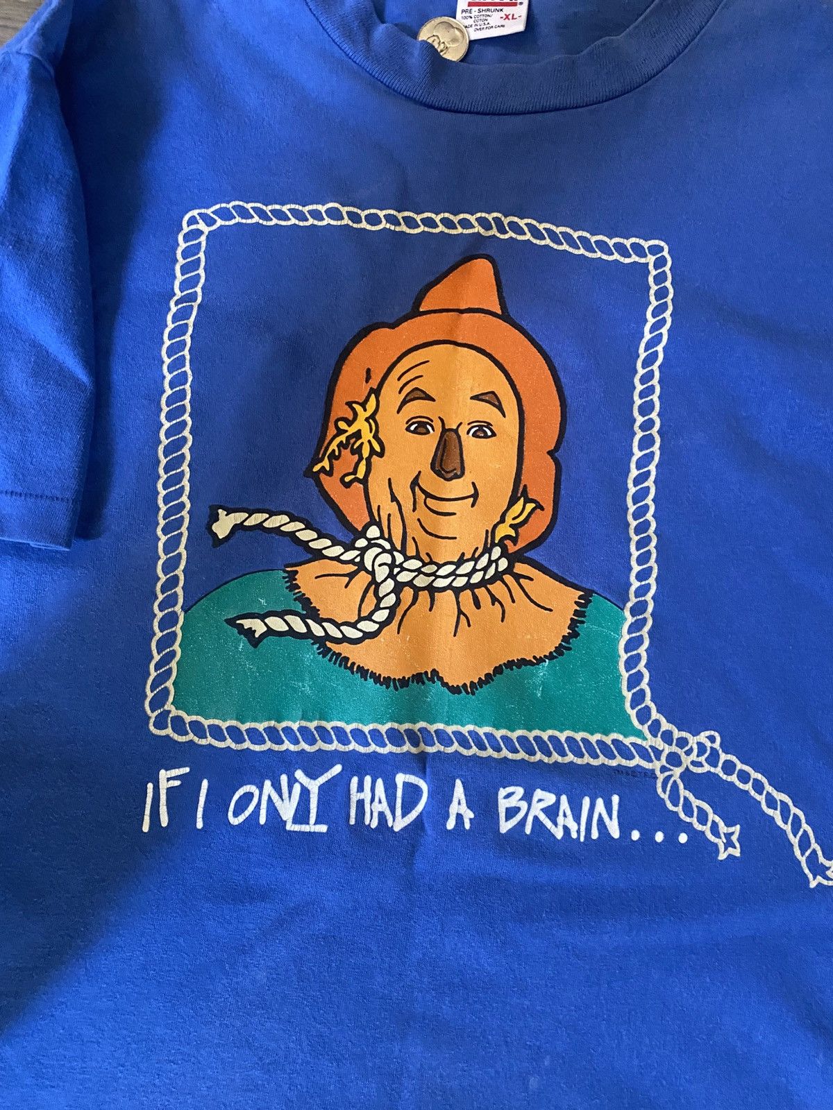 Vintage Vintage 90s made in USA wizard of oz charachter t shirt Size US L / EU 52-54 / 3 - 6 Thumbnail