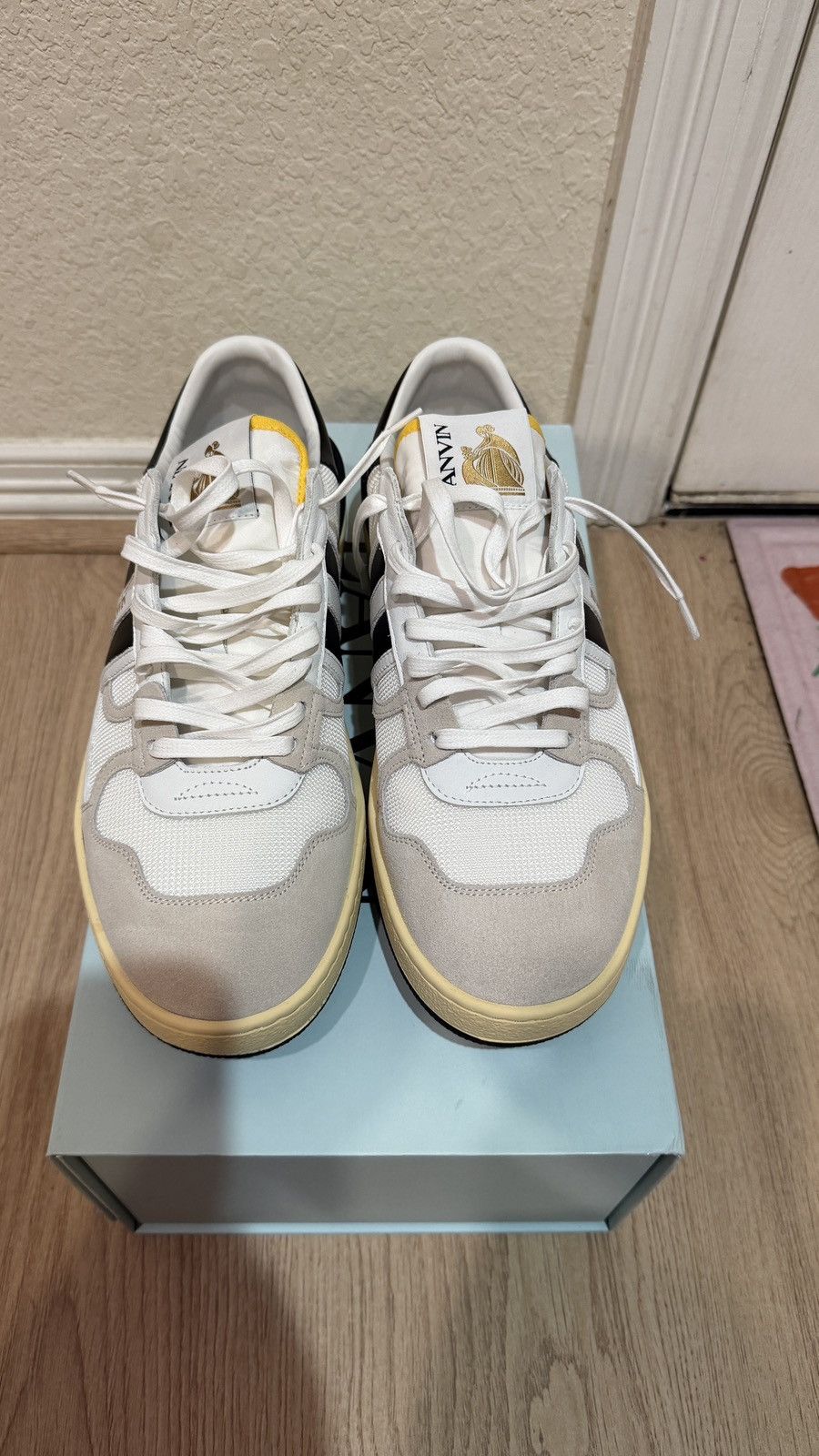 Lanvin Lanvin Clay Sneaker White/Black Size US 9 / EU 42 - 3 Thumbnail