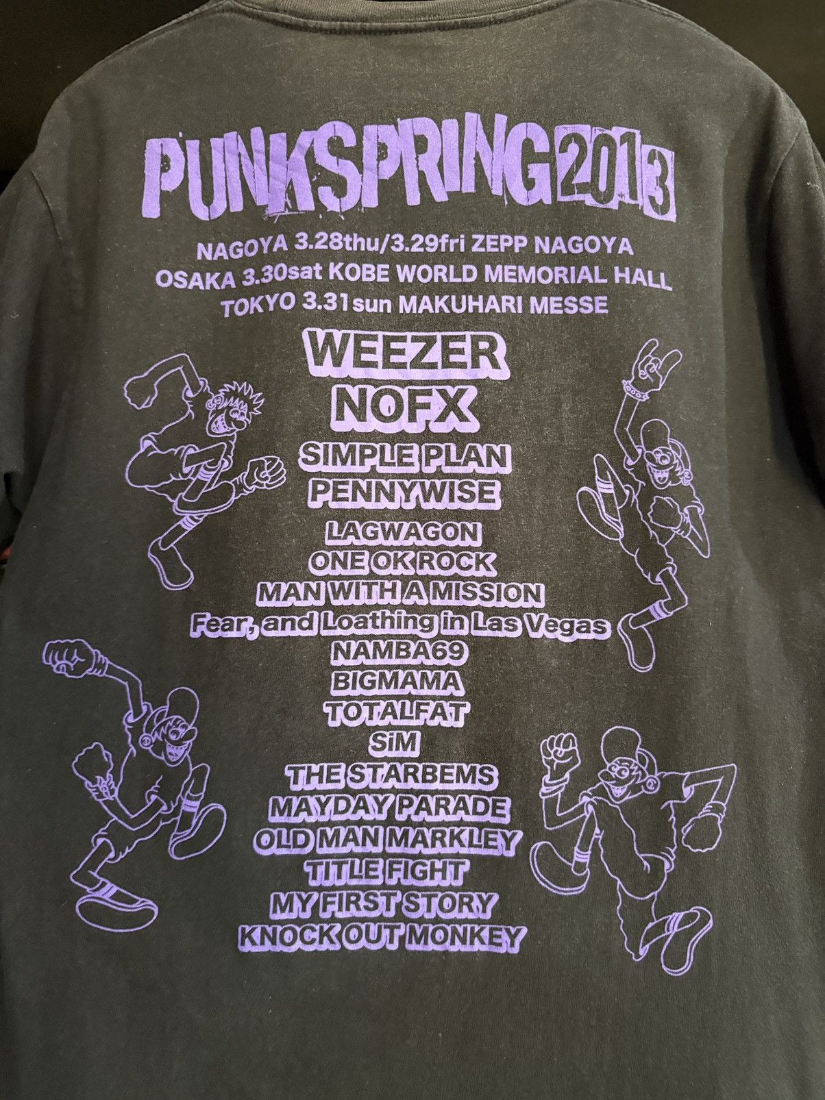 Band Tees × Vintage Vintage Punk Spring Weezer Nofx Simple Plan Faded Tee Size US L / EU 52-54 / 3 - 3 Thumbnail