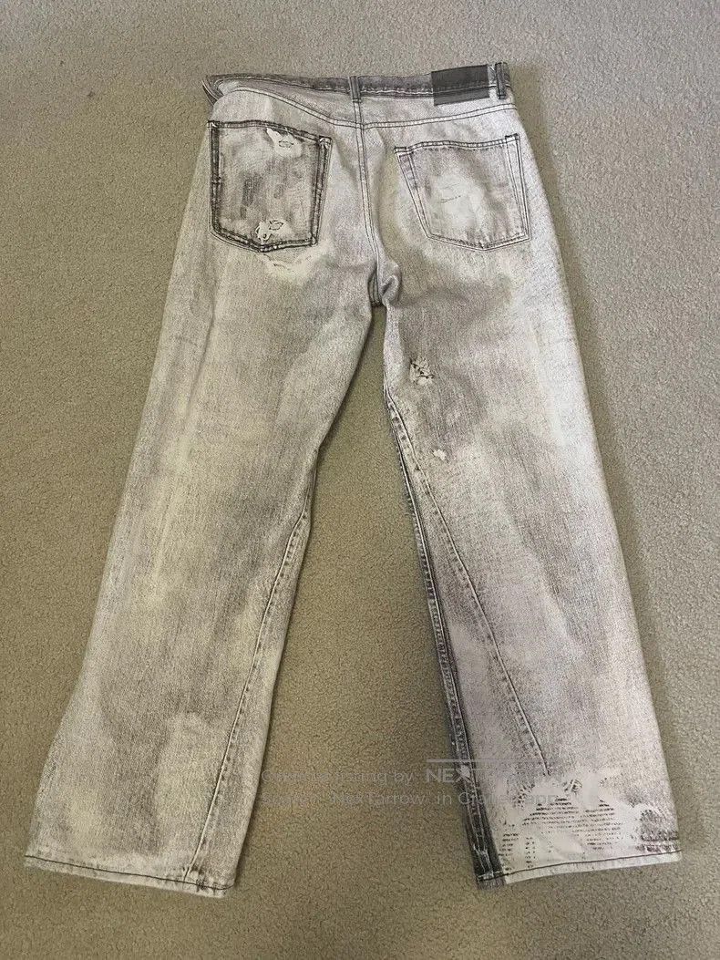 Our Legacy Our legacy Grey washed digital printed jeans. Size US 32 / EU 48 - 2 Thumbnail