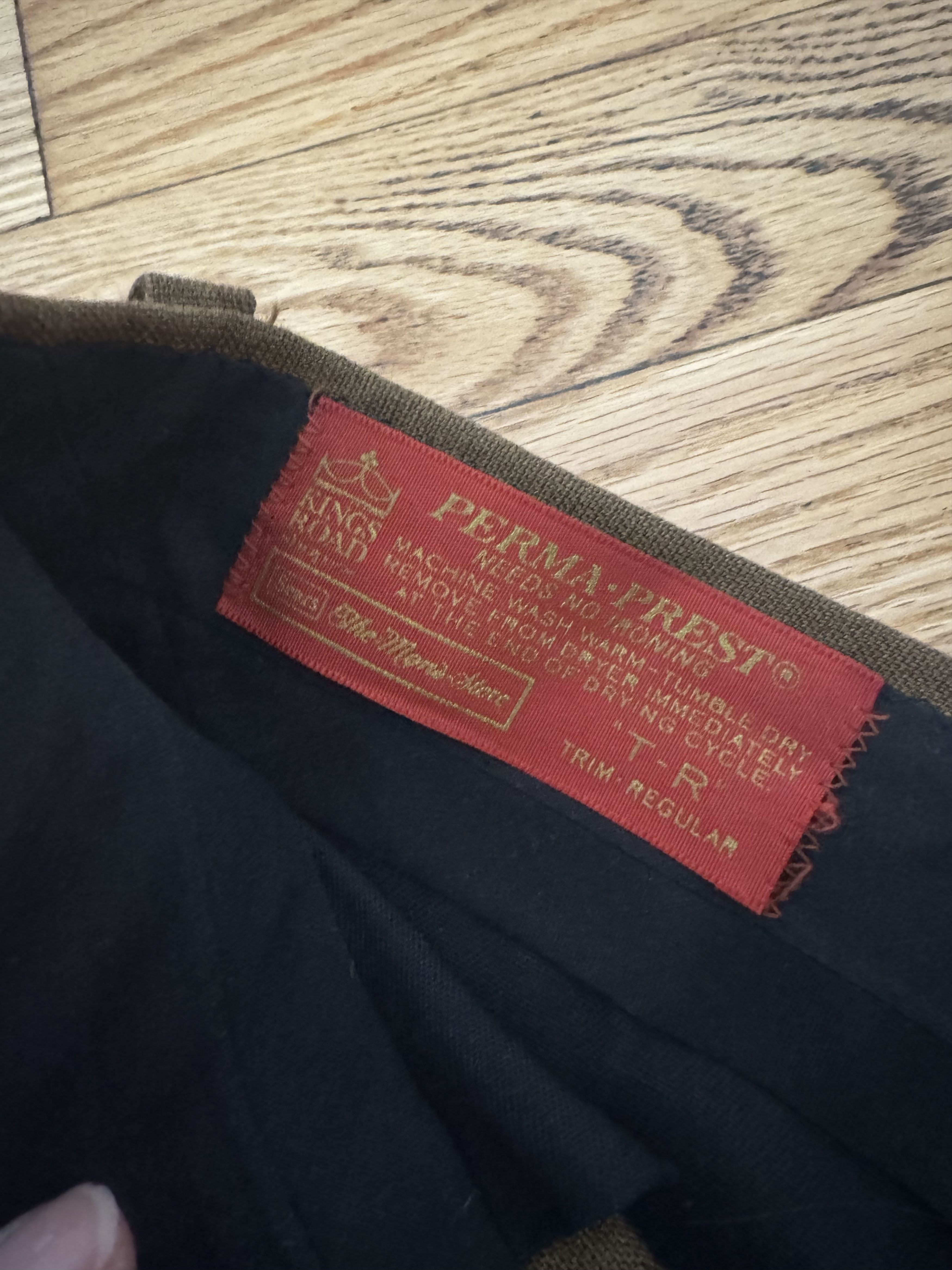 Vintage Vintage Kings Road Brown Mens Pinstripe Trousers - Regular Size US 32 / EU 48 - 3 Thumbnail