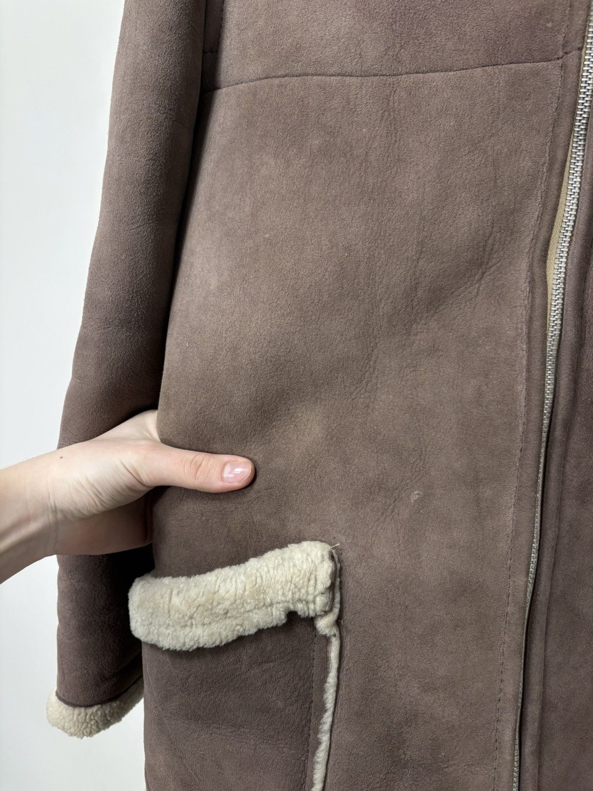Other Vintage Californian Spring Lamb Leather Sheepskin Jacket Size M / US 6-8 / IT 42-44 - 8 Thumbnail