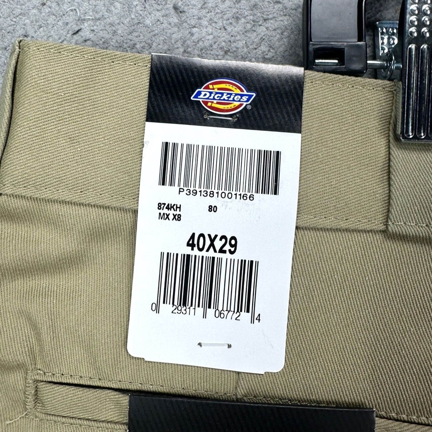 Dickies Dickies 874 Pants Mens 40x29 Work Original Fit Khaki Tan Flat Front Cotton Blend Casual Workwear Mens Size US 40 / EU 56 - 4 Thumbnail