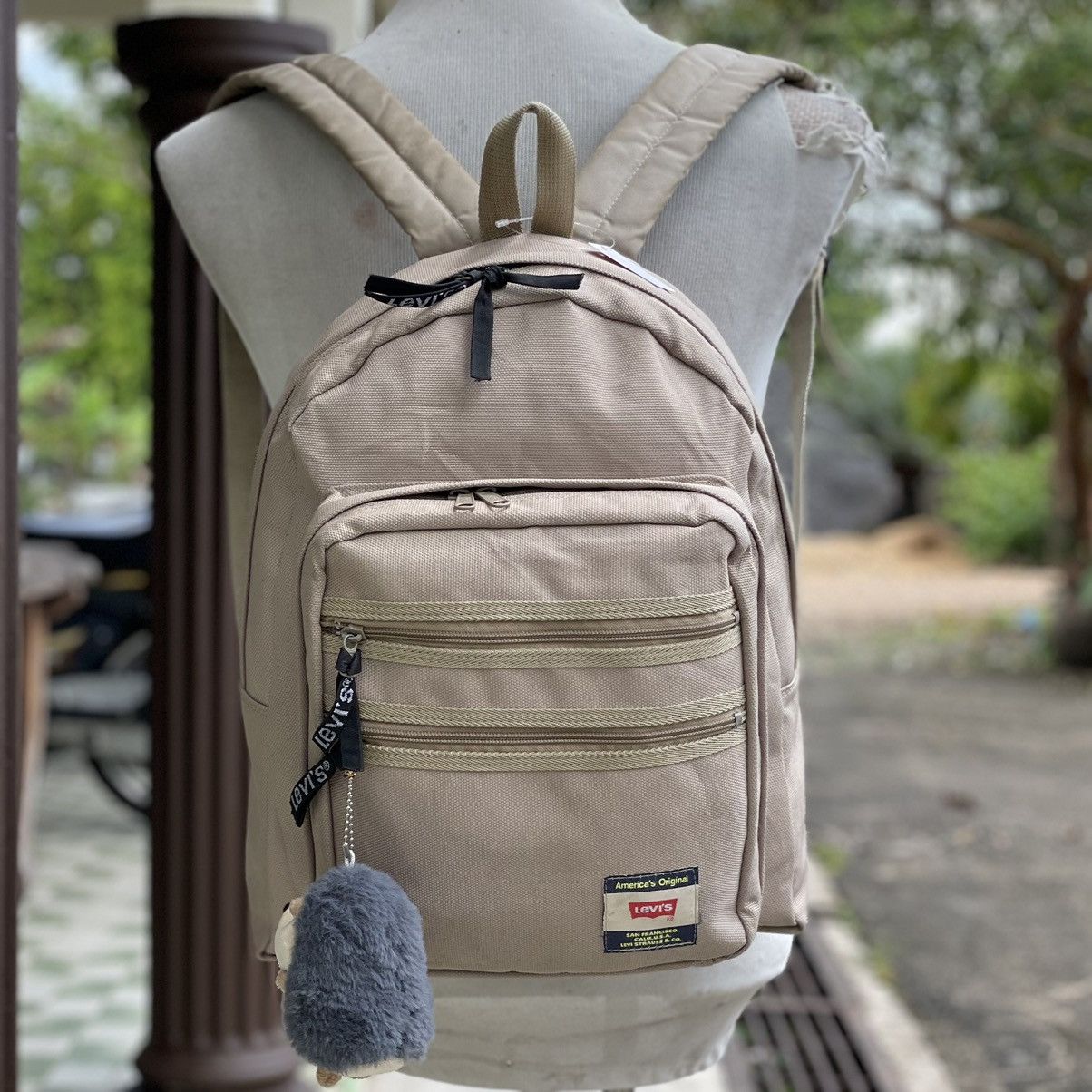 Japanese Brand × Levi's ❗️ RARE BEIGIE LEVIS X JAPAN LUGGAGE ASSOCIATION BACKPACK Size ONE SIZE - 2 Thumbnail