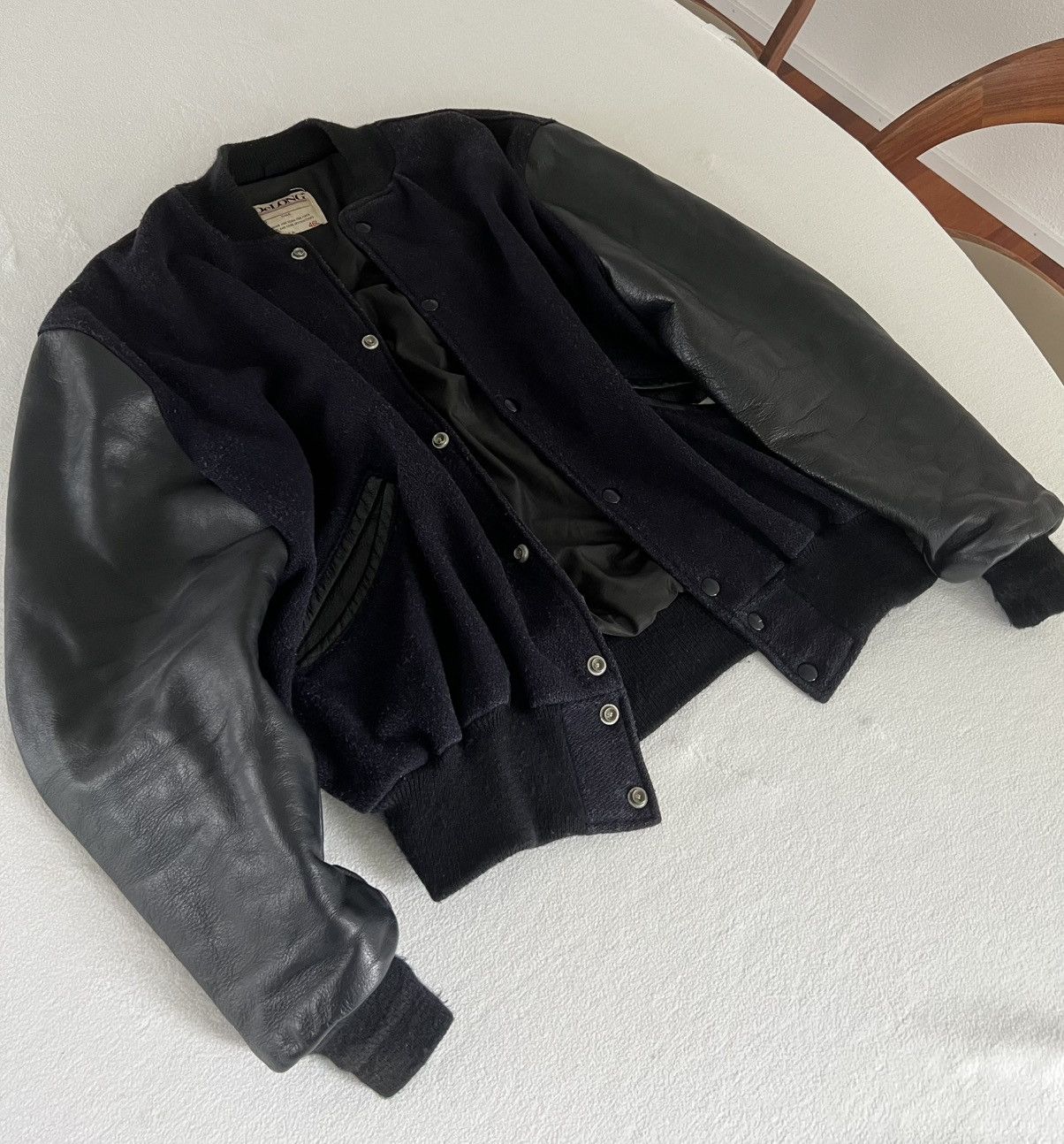 Delong Vintage Varsity / Leather Jacket Size US S / EU 44-46 / 1 - 2 Thumbnail