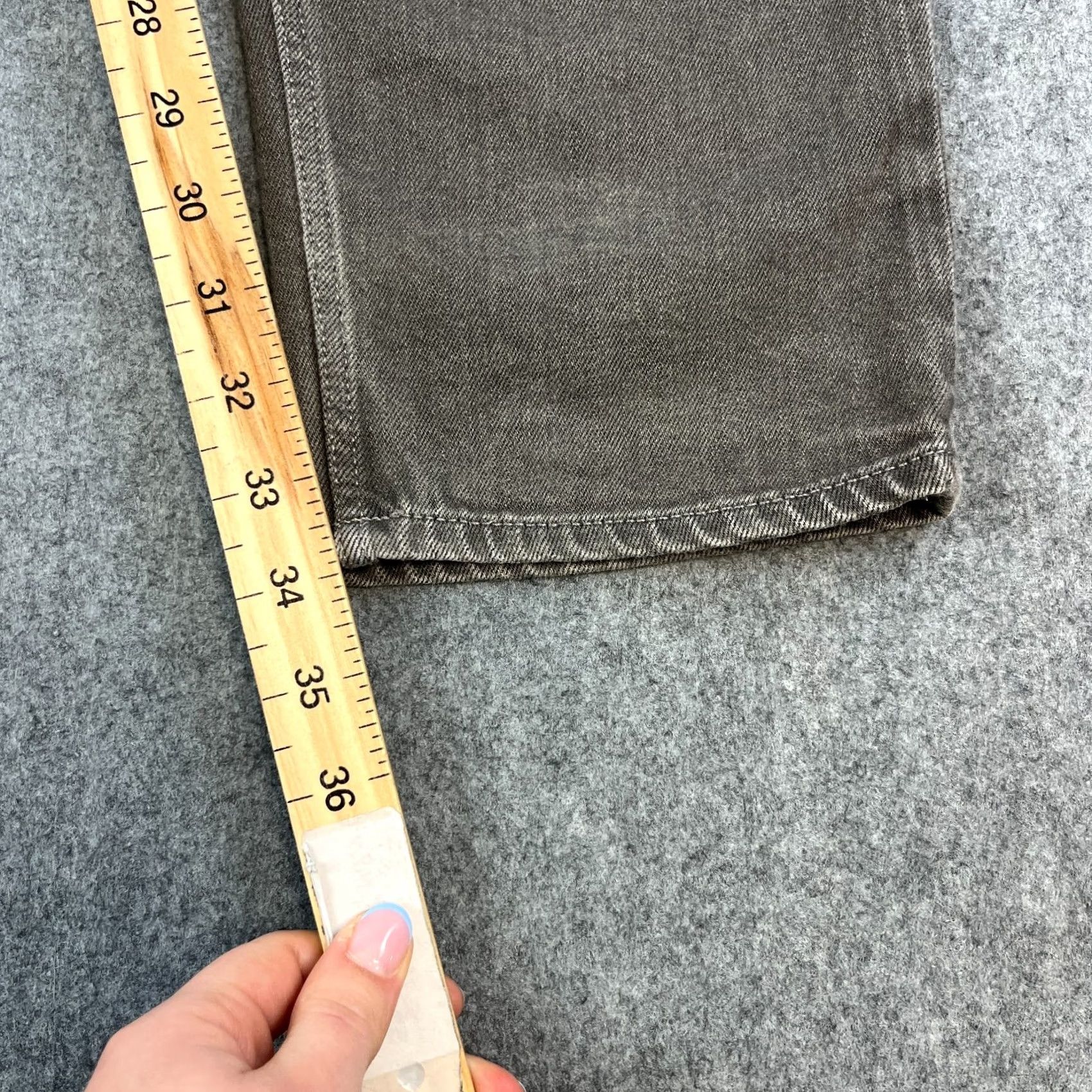 Vintage Armani Jeans Jeans Slim Tapered 36 Mens Medium Grey Wash Stretch J23 Size US 36 / EU 52 - 4 Thumbnail