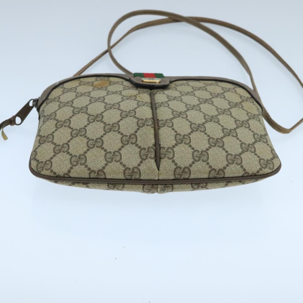 Gucci GUCCI GG Supreme Web Sherry Line Shoulder Bag Beige 904 02 Size ONE SIZE - 9 Thumbnail