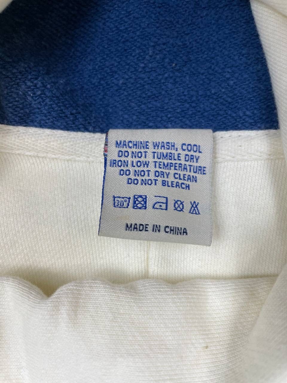 CHILDS Childish Men Cropped Hoodie Blue Cream Vintage Size XS Size US XS / EU 42 / 0 - 6 Thumbnail